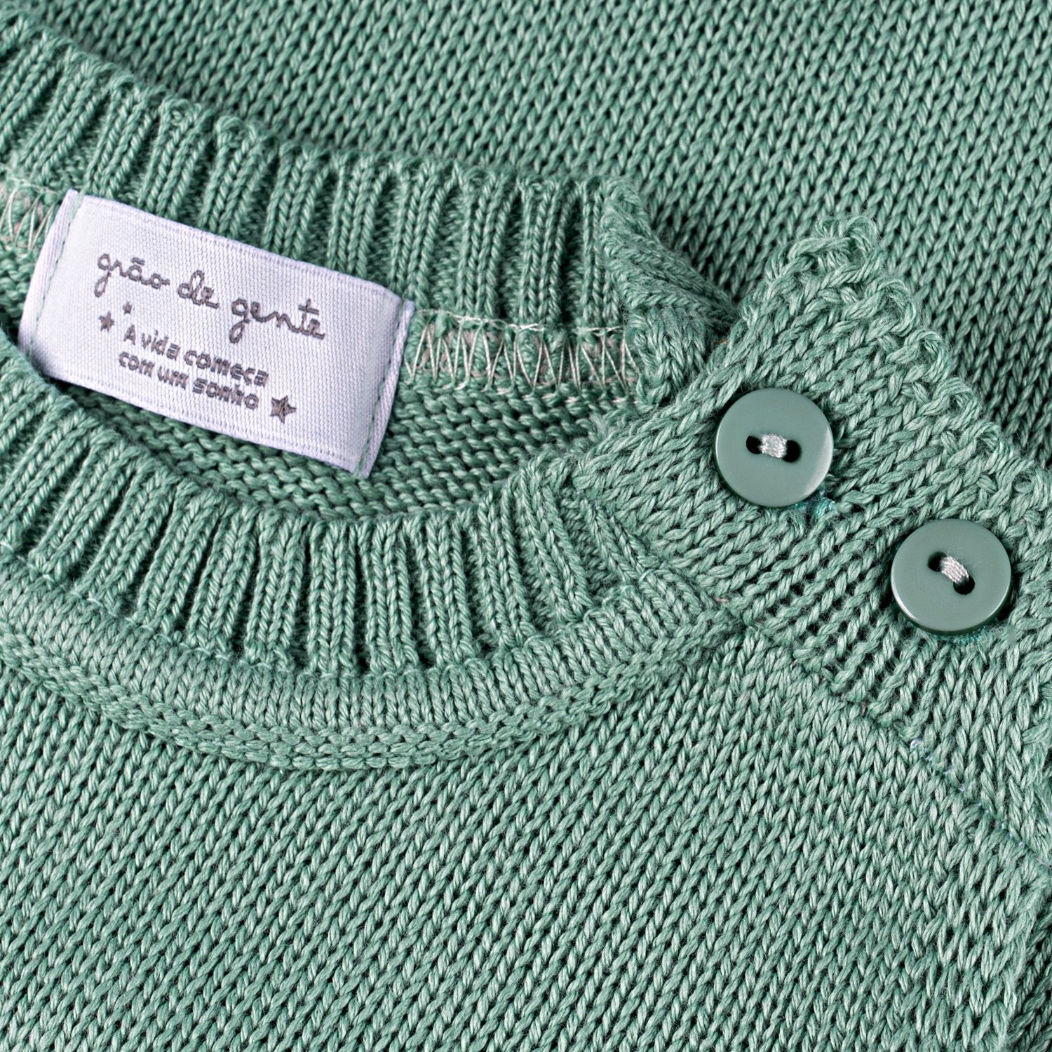 Saída Maternidade Tricot Casaquinho Verde Pistache 03 Peças