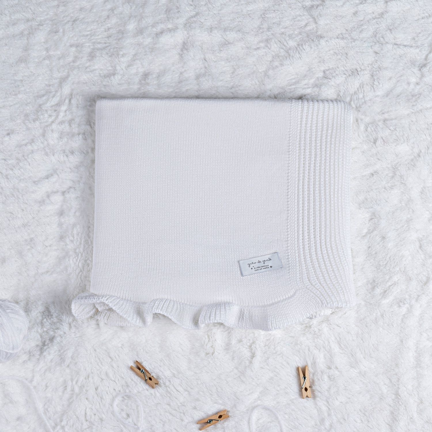 Saída Maternidade Tricot Macacão Azul Topázio 02 Peças