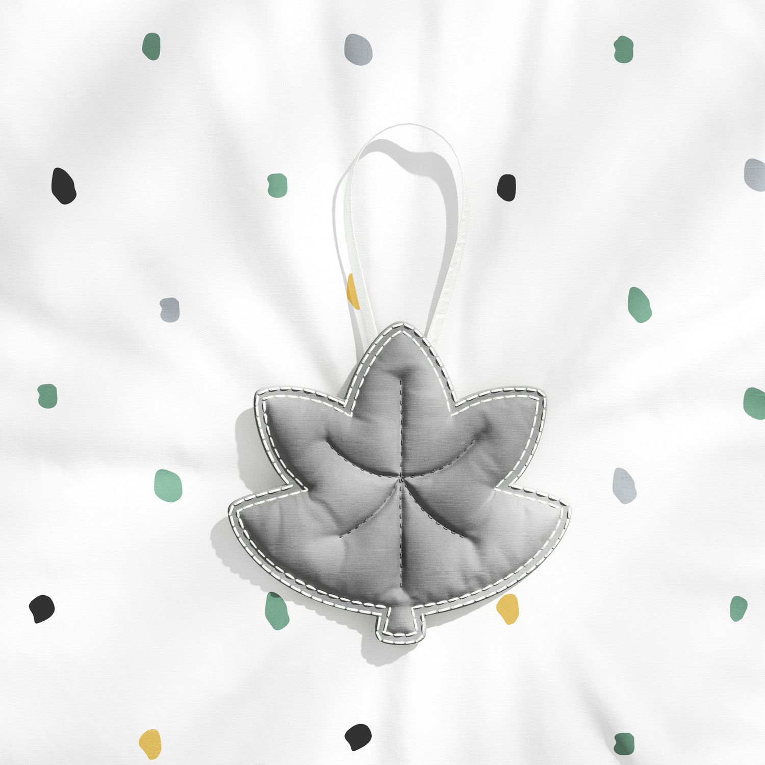 Lembrancinha Maternidade Mon Petit Folha de Outono Amarelo Mostarda