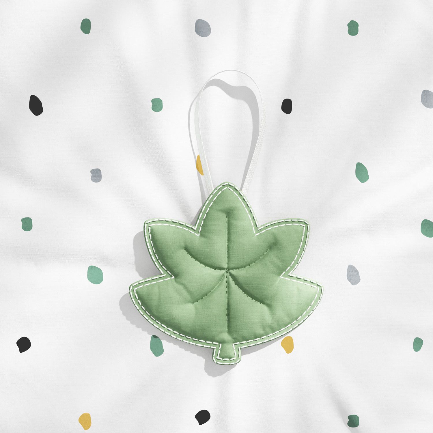 Lembrancinha Maternidade Mon Petit Folha de Outono Amarelo Mostarda