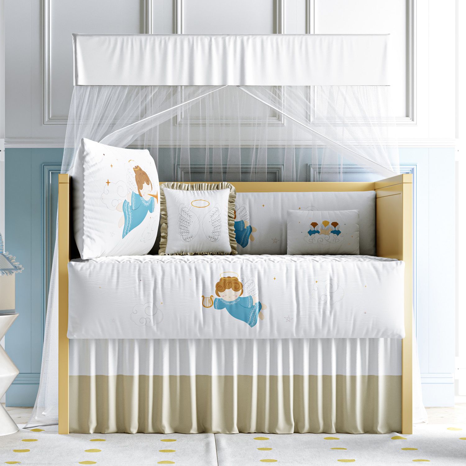 Kit Berço Anjinho Azul