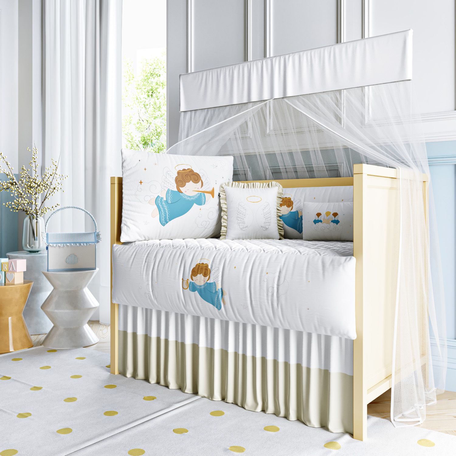 Kit Berço Anjinho Azul