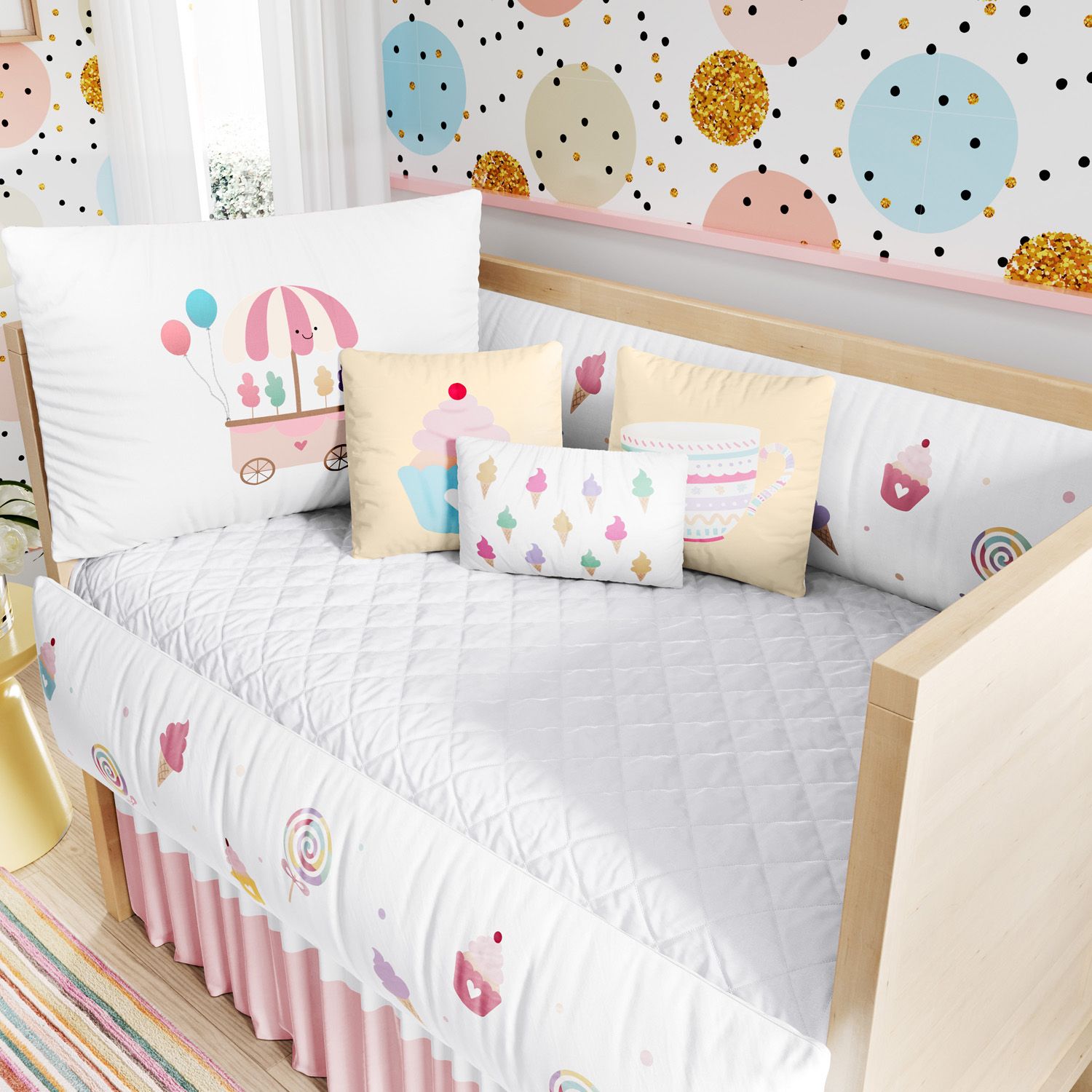 Kit Berço Docinho Colorido