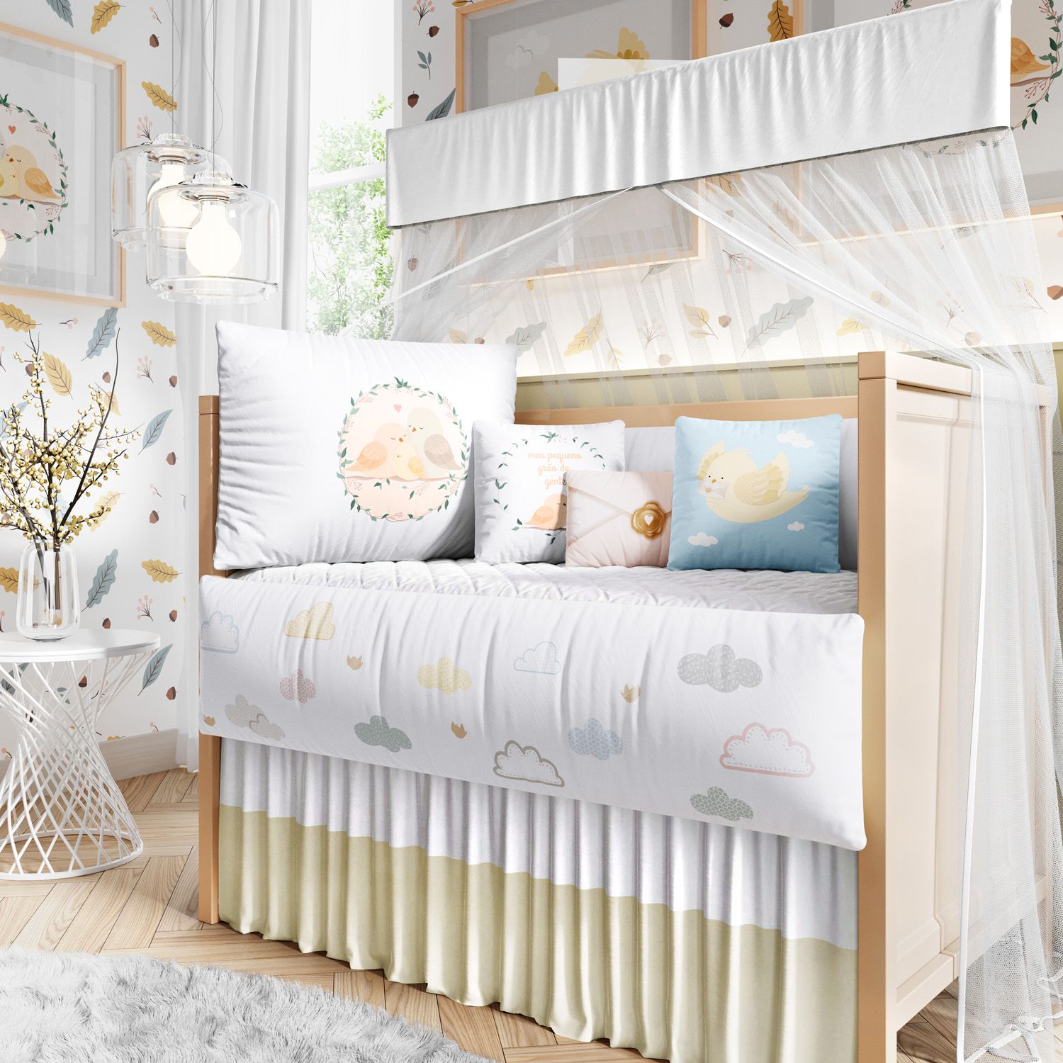 Kit Berço Família Passarinho