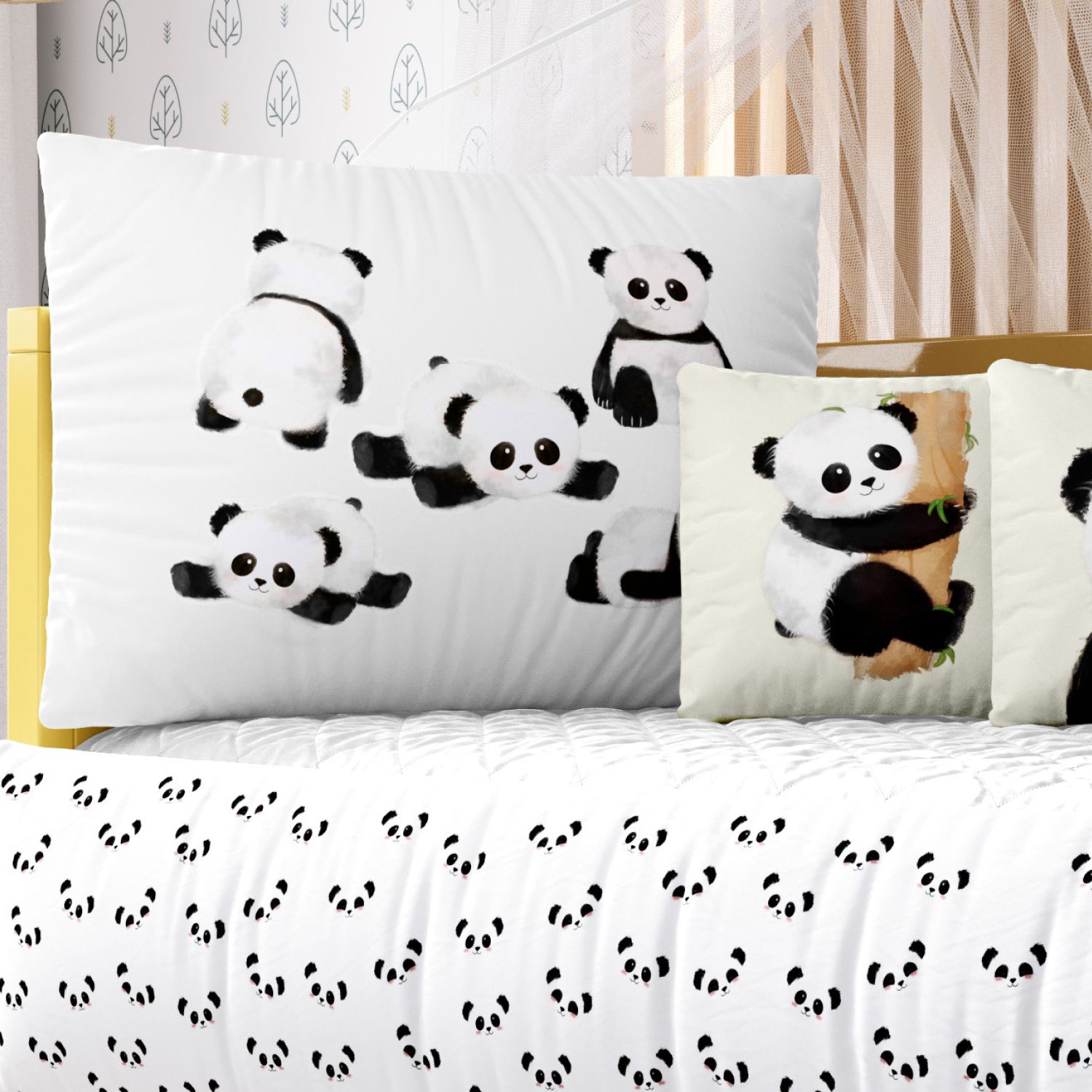 Kit Berço Panda Baby