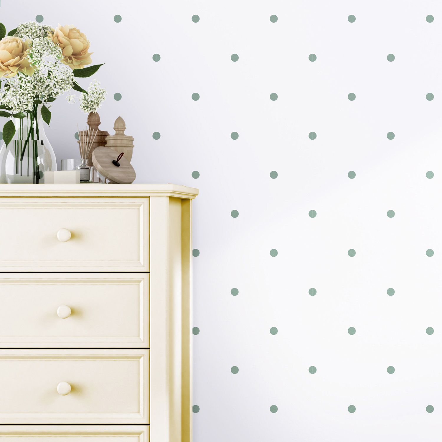 Papel de Parede Poá Verde Floresta 1,50m