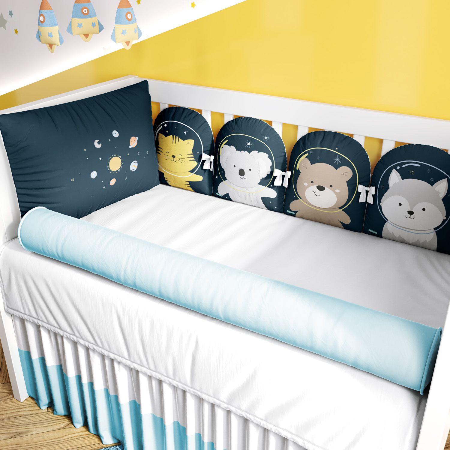 Kit Berço Amiguinhos Astronautas