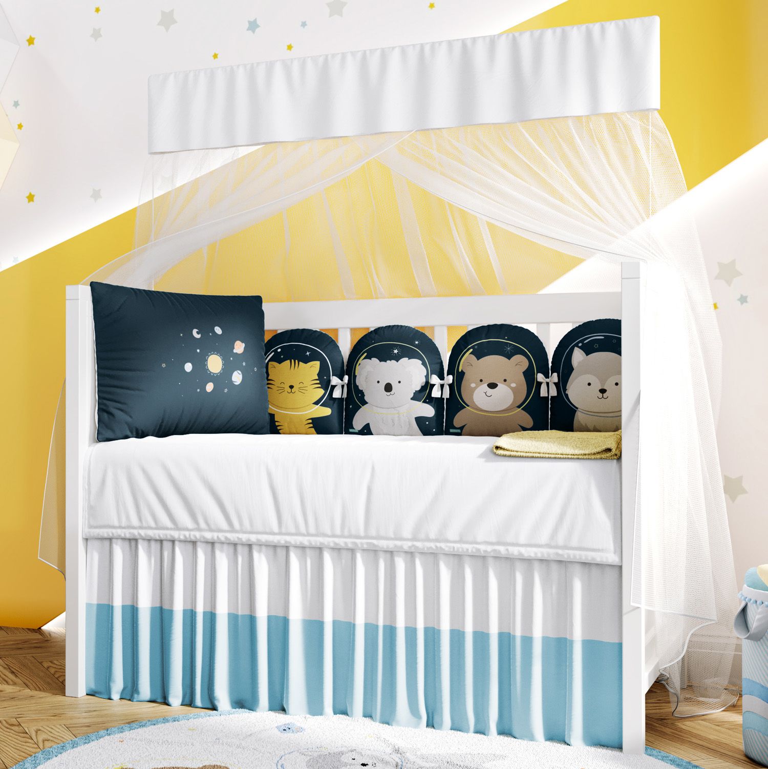 Kit Berço Amiguinhos Astronautas