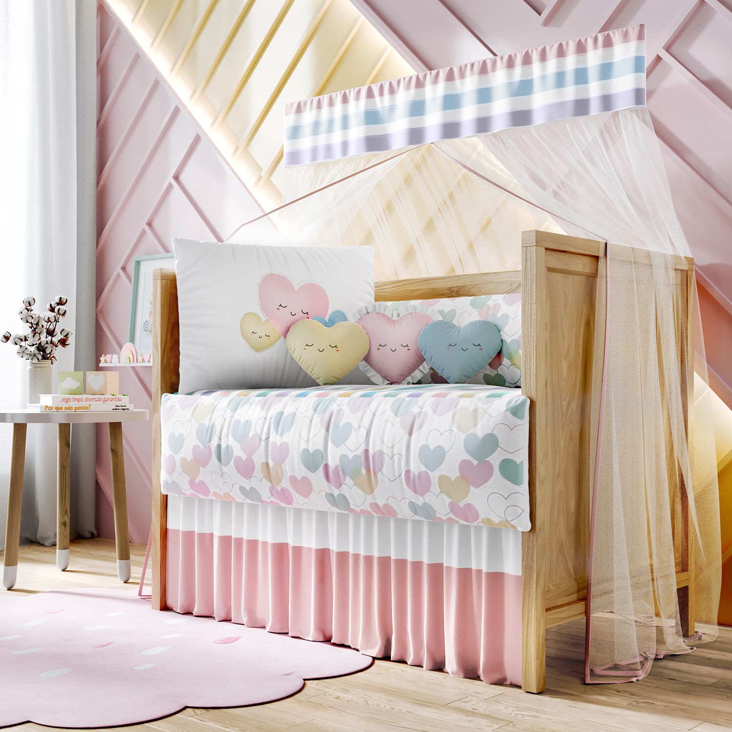 Kit Berço Família Coração