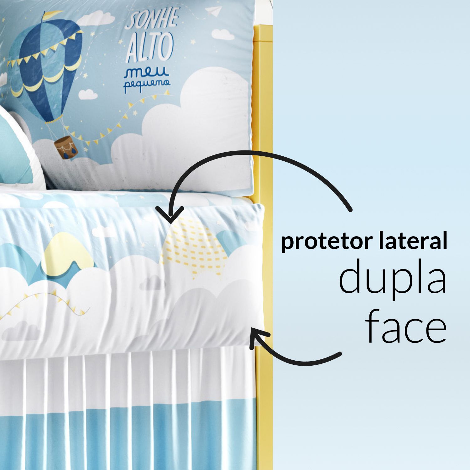 Kit Berço Sonhe Alto Azul