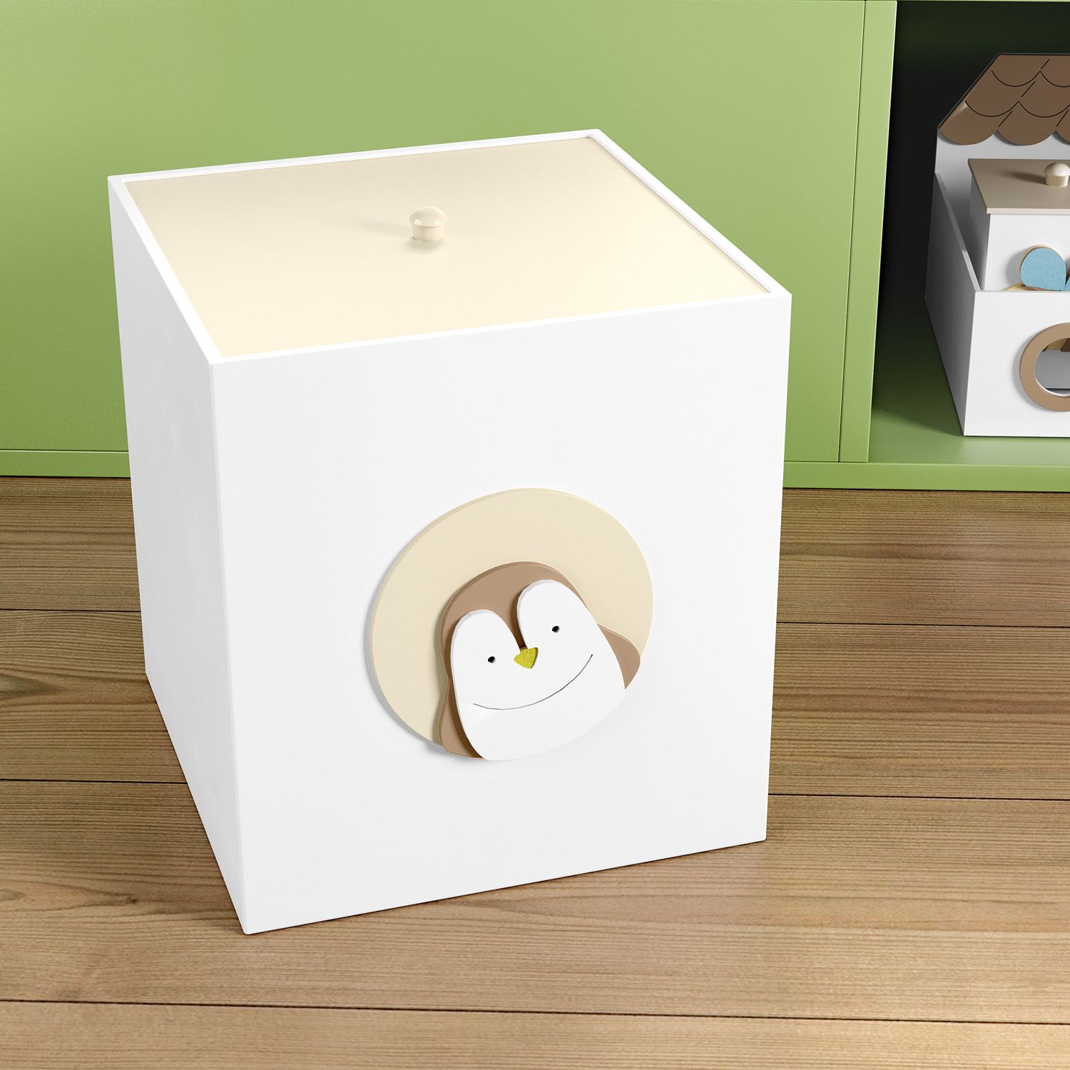 Lixeira Pinguim Arca dos Bichinhos