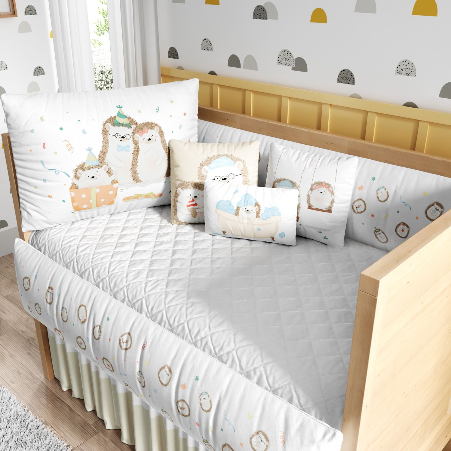 Kit Berço Família Porco Espinho