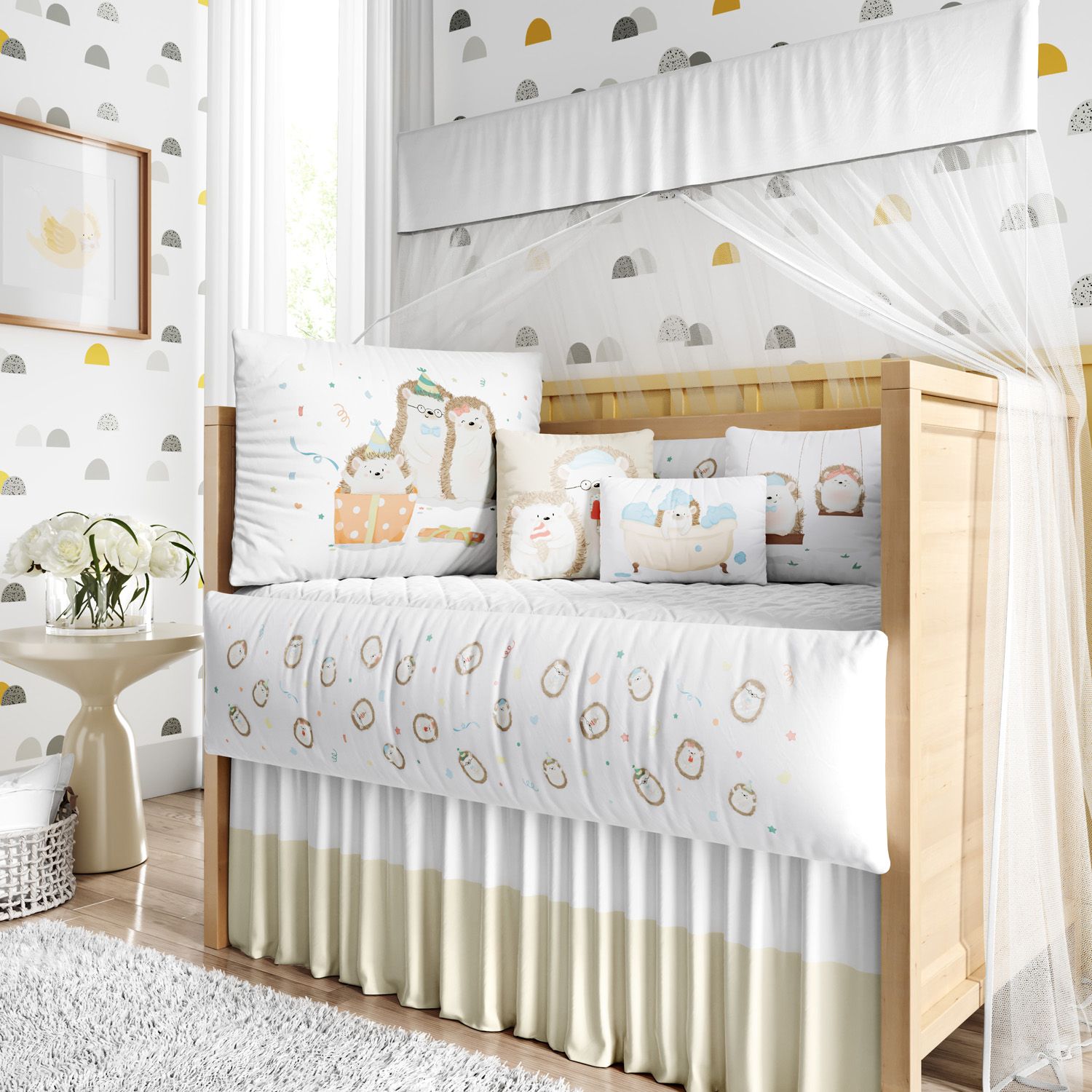 Kit Berço Família Porco Espinho