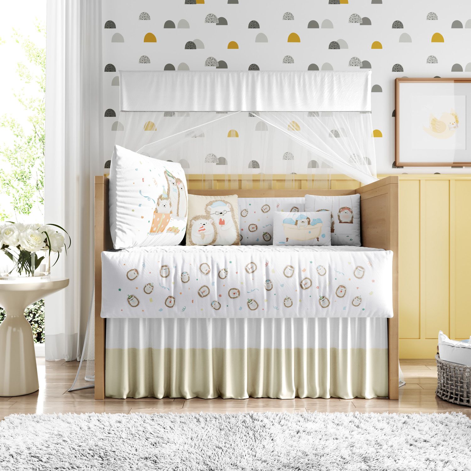 Kit Berço Família Porco Espinho