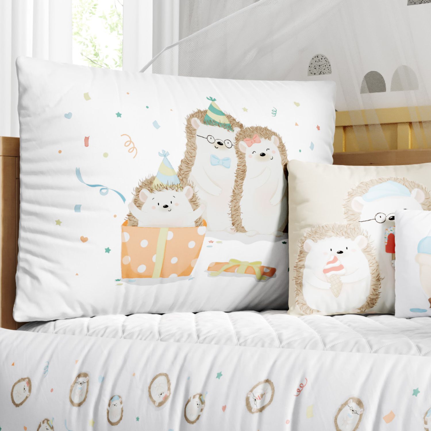 Kit Berço Família Porco Espinho