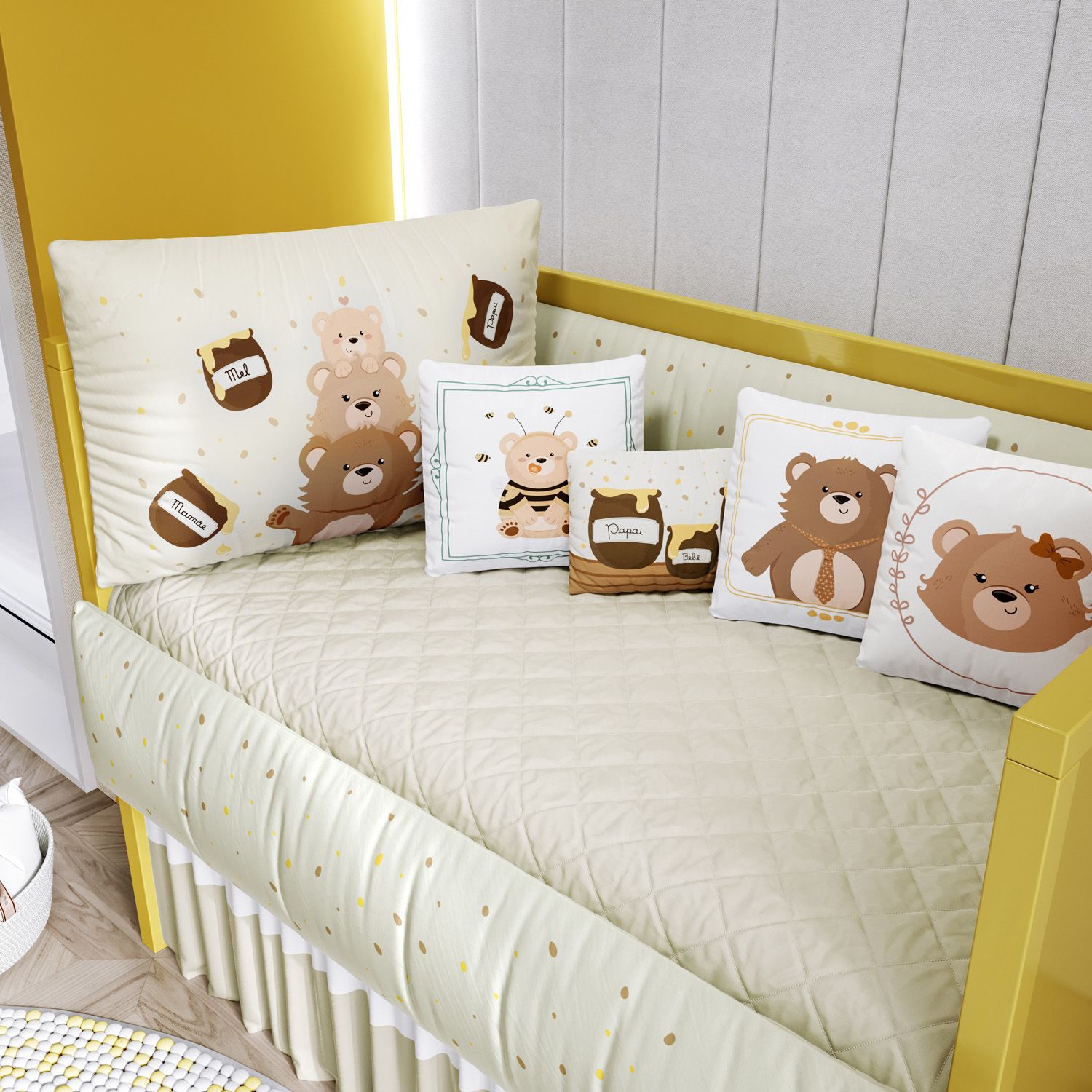 Kit Berço Família Ursinho