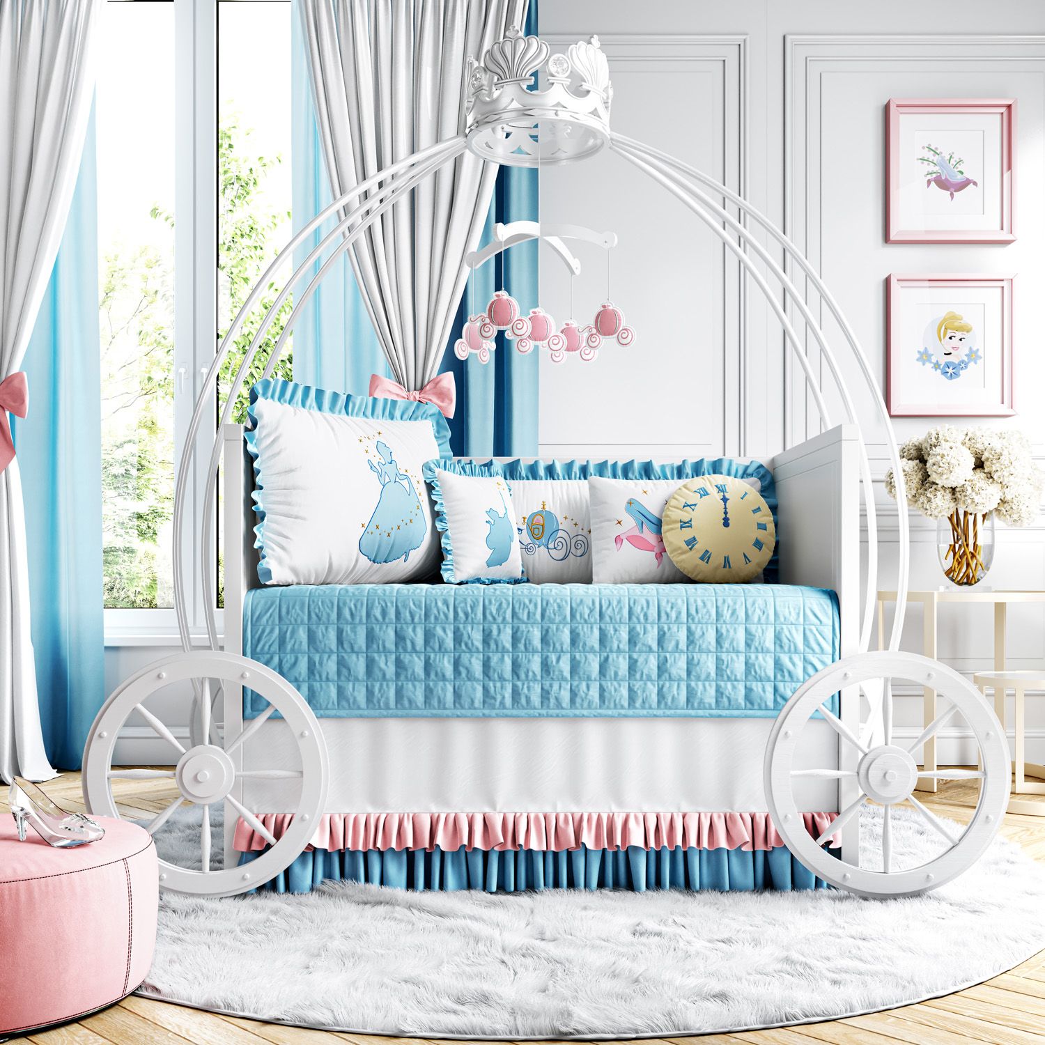 Kit Berço Princesa Cinderela