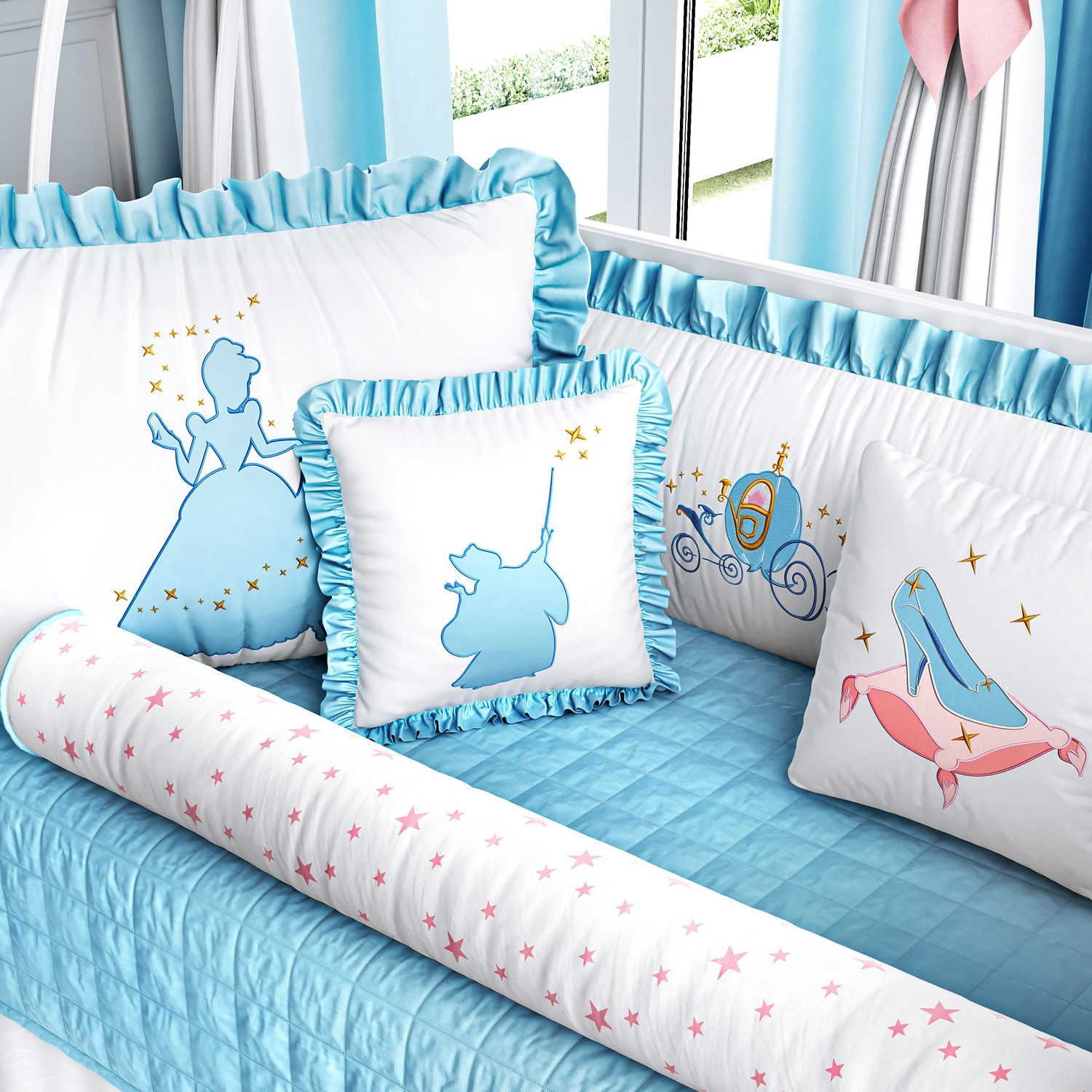 Kit Berço Princesa Cinderela