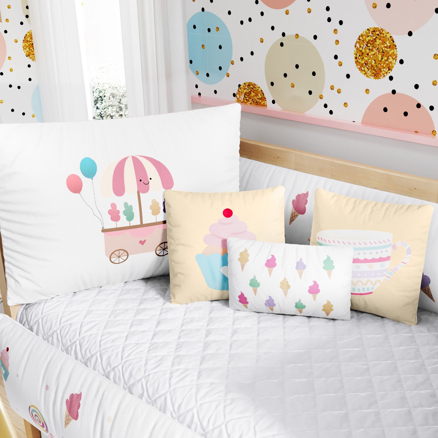 Kit Berço Docinho Colorido