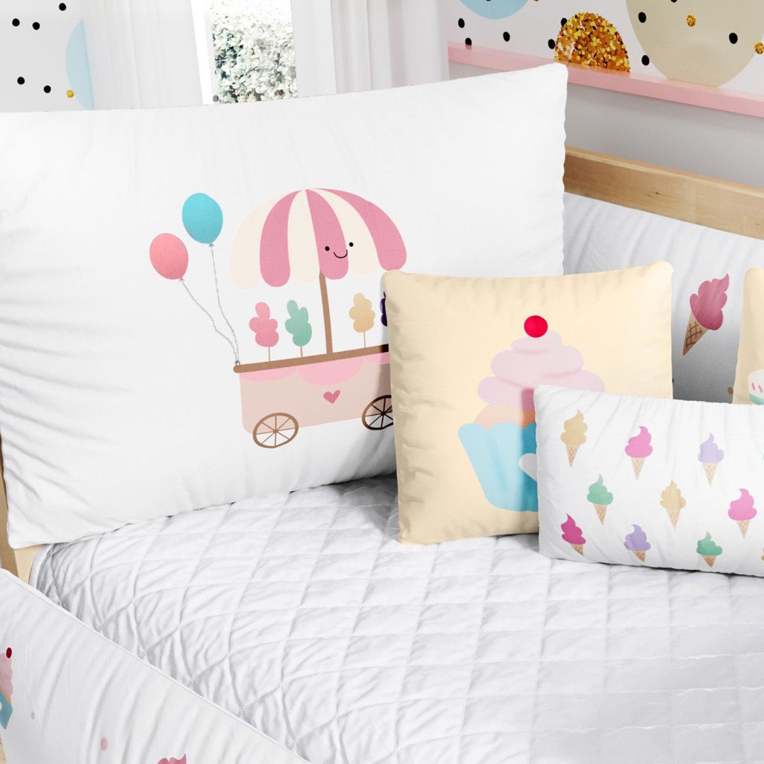 Kit Berço Docinho Colorido