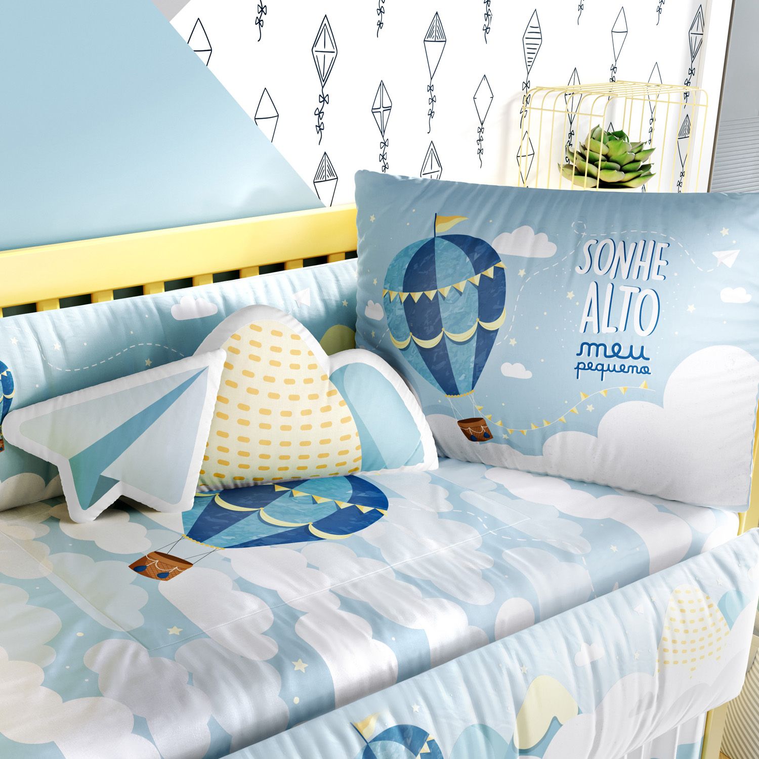 Kit Berço Sonhe Alto Azul