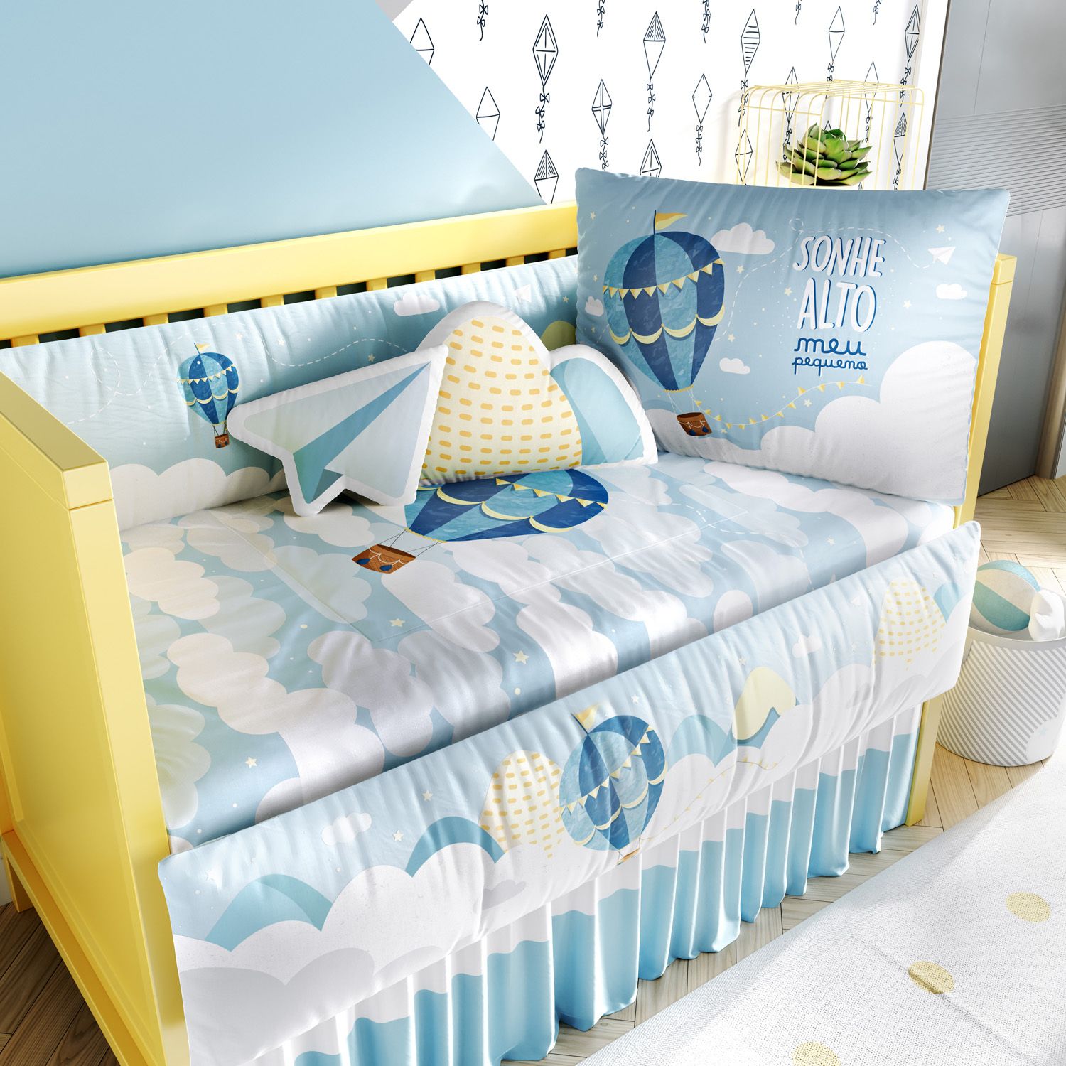 Kit Berço Sonhe Alto Azul
