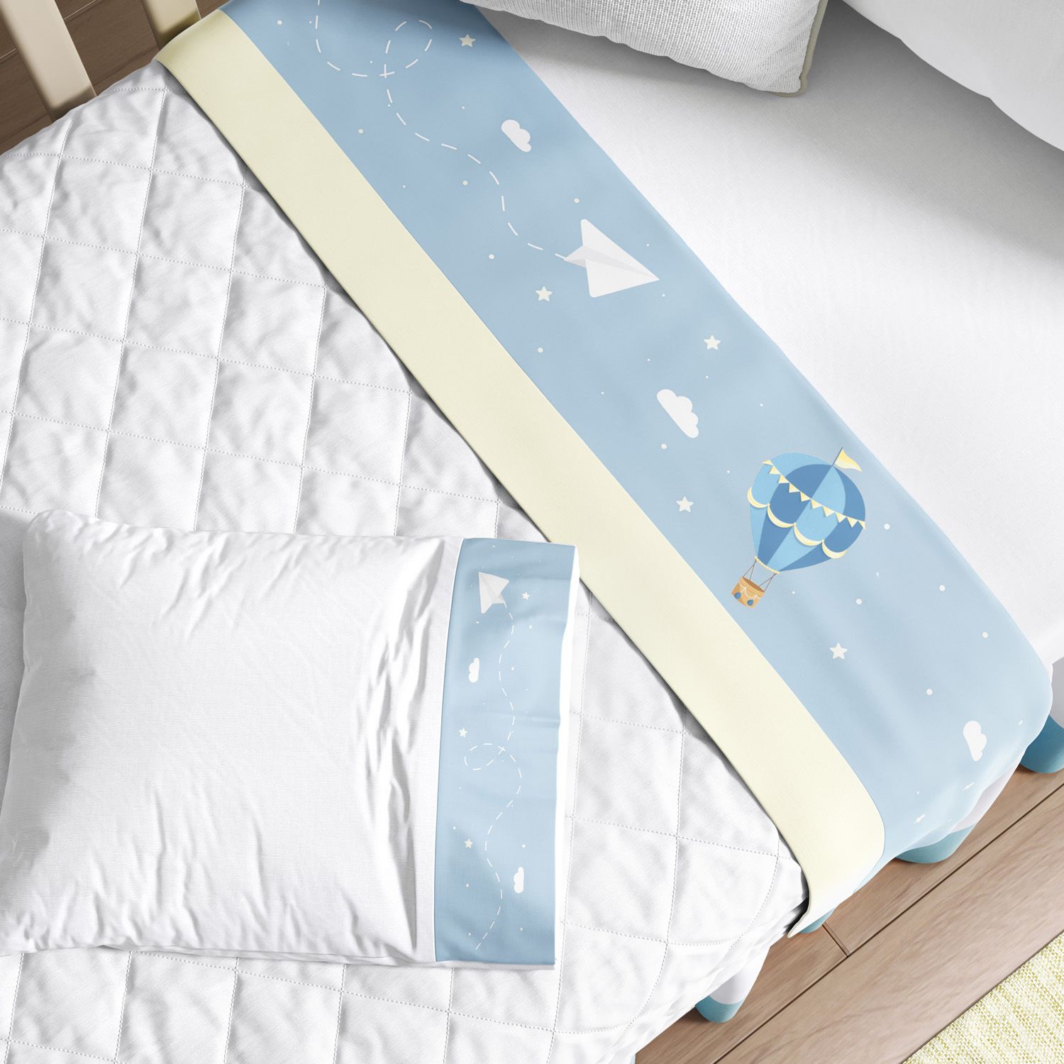 Kit Berço Sonhe Alto Azul