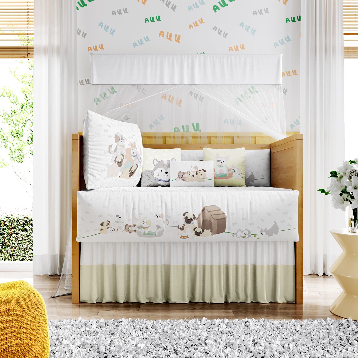 Kit Berço Cachorrinhos