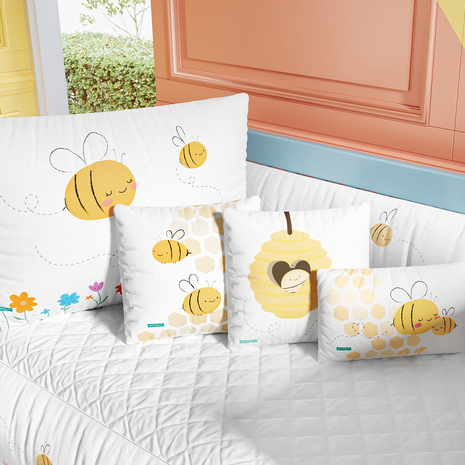 Kit Berço Abelhinhas no Jardim