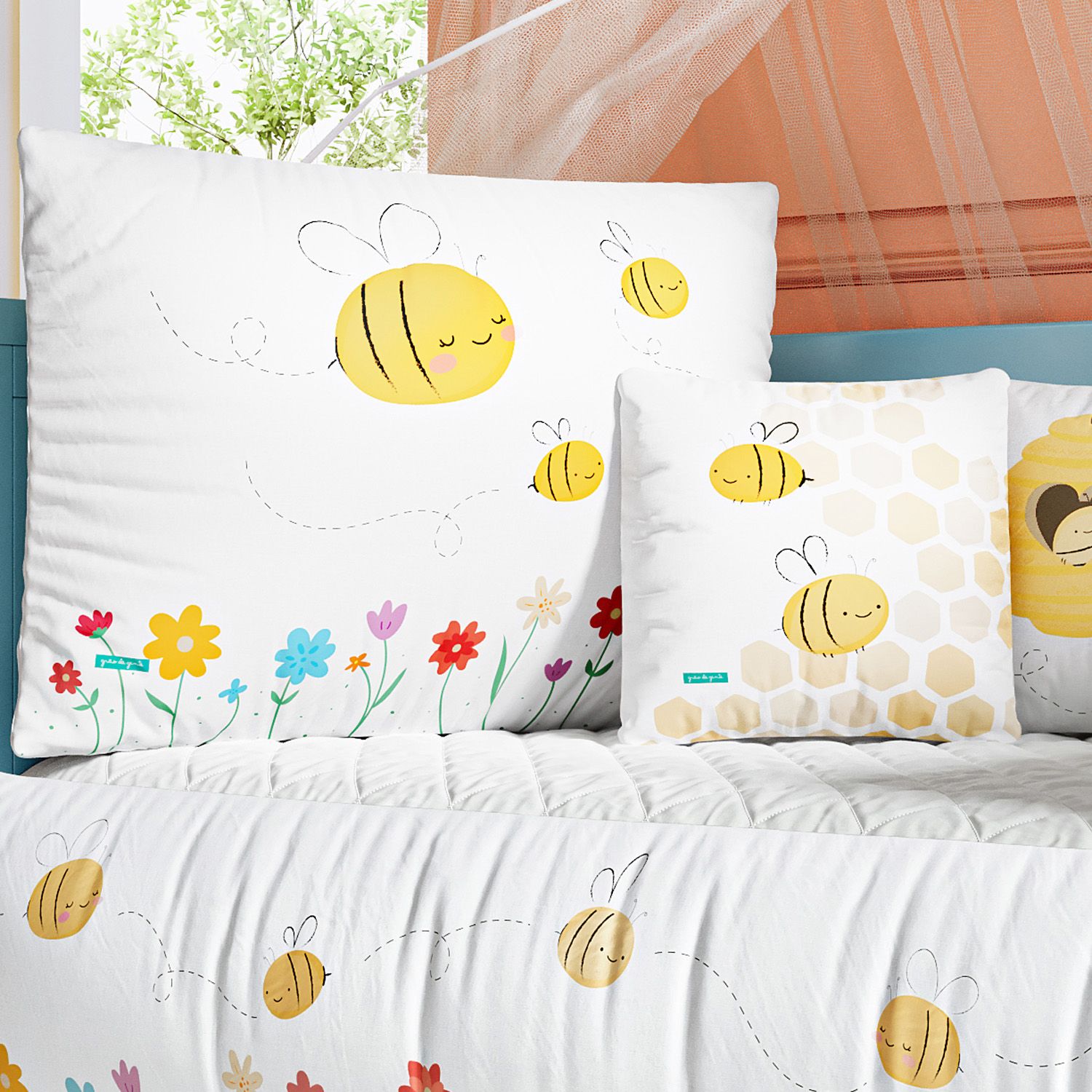 Kit Berço Abelhinhas no Jardim — vista alternativa