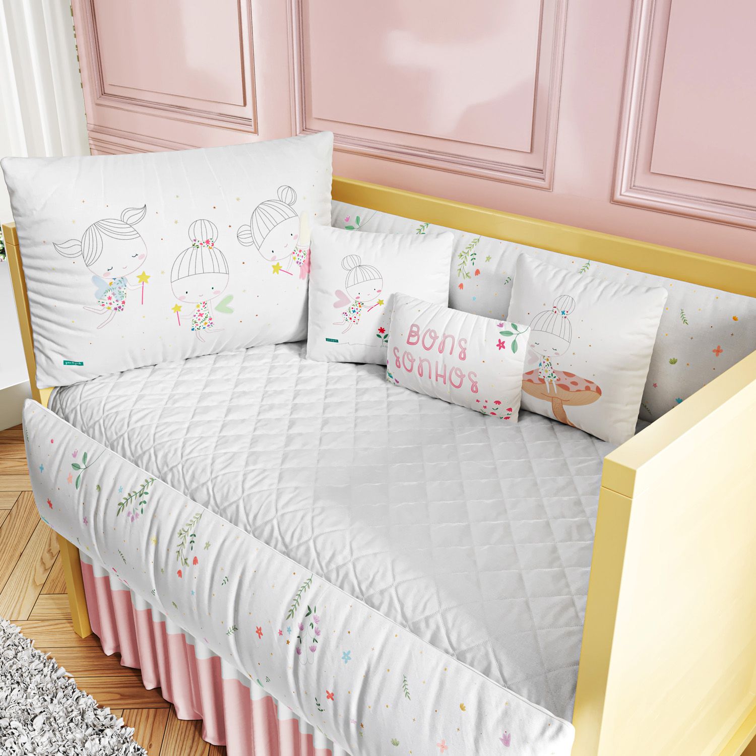 Kit Berço Fadinha das Flores