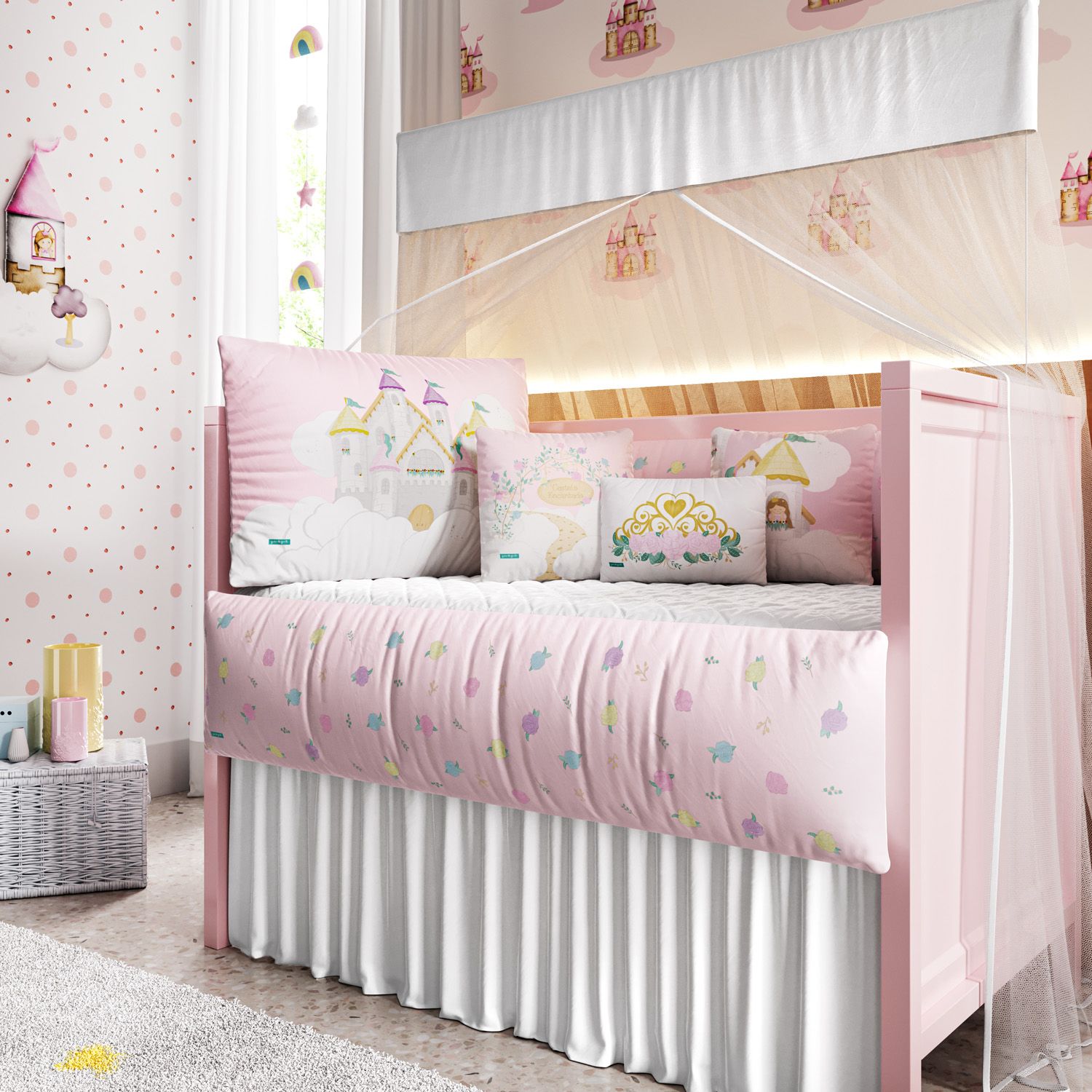 Kit Berço Castelo Encantado