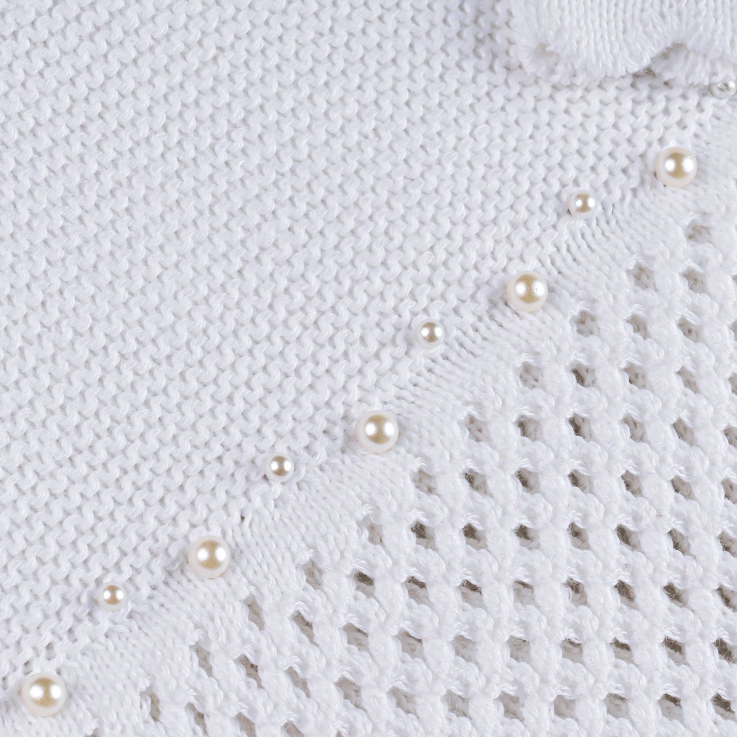 Vestido Tricot com Pérolas Vermelho