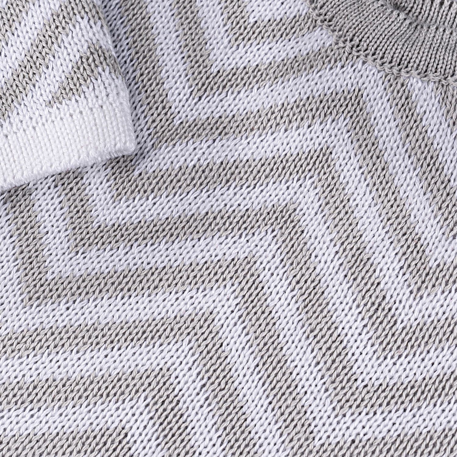 Macacão Tricot Chevron Vermelho e Branco