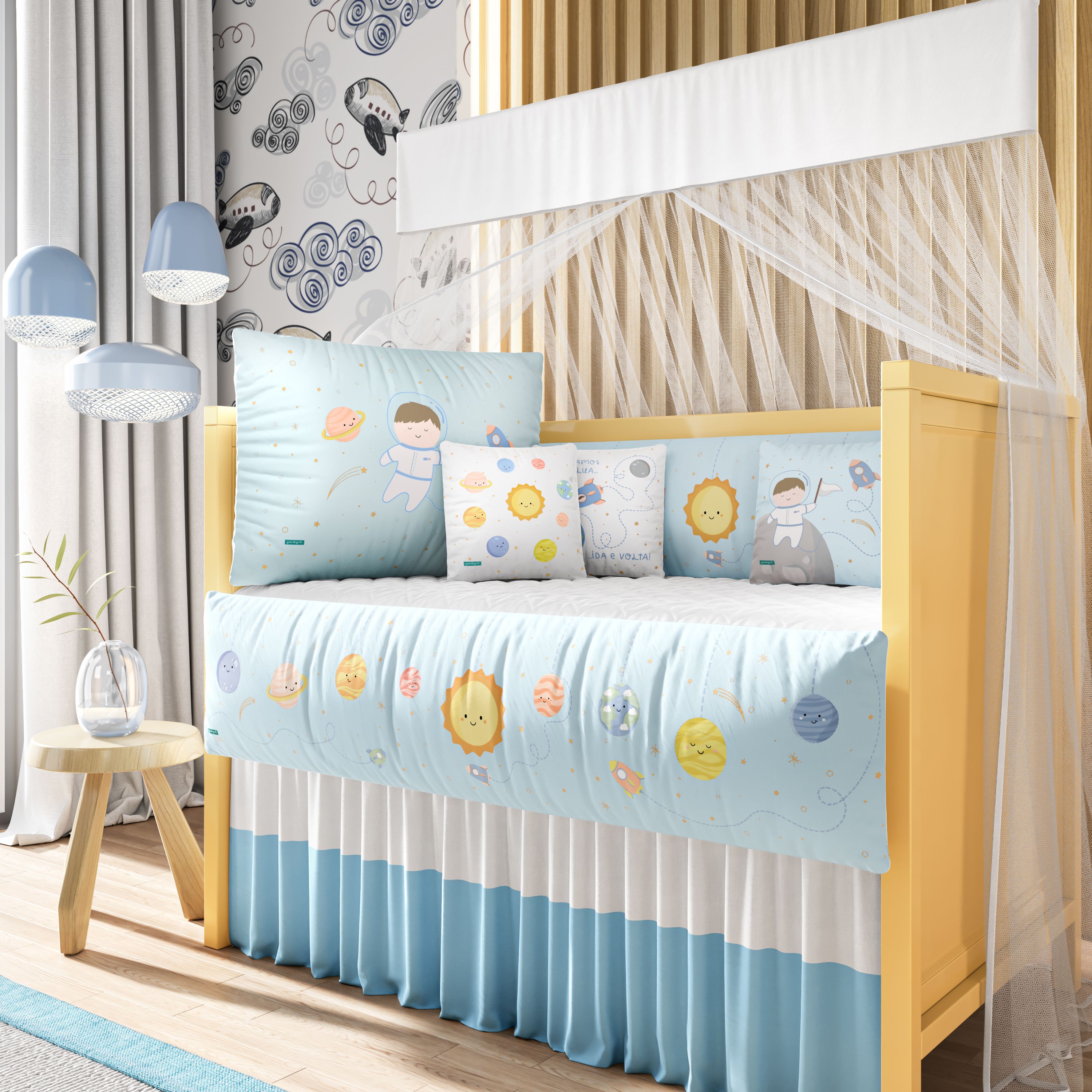 Kit Berço Menino Astronauta