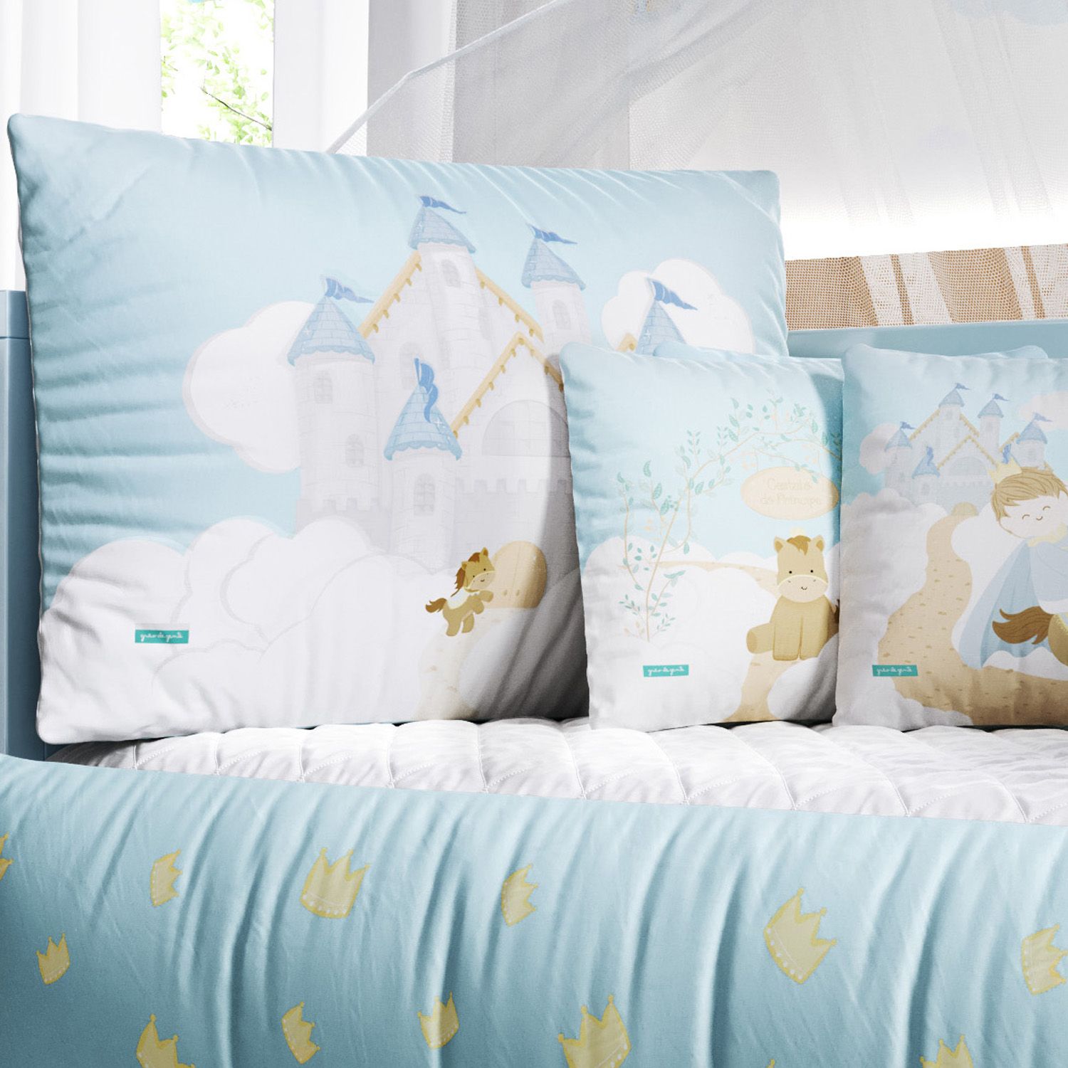 Kit Berço Castelo Azul