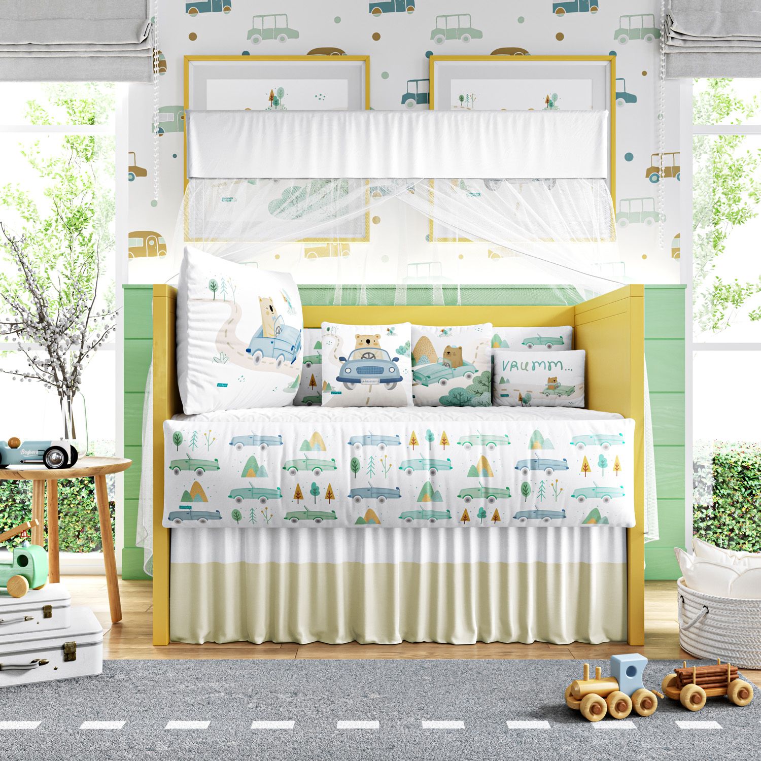 Kit Berço Urso e o Carrinho