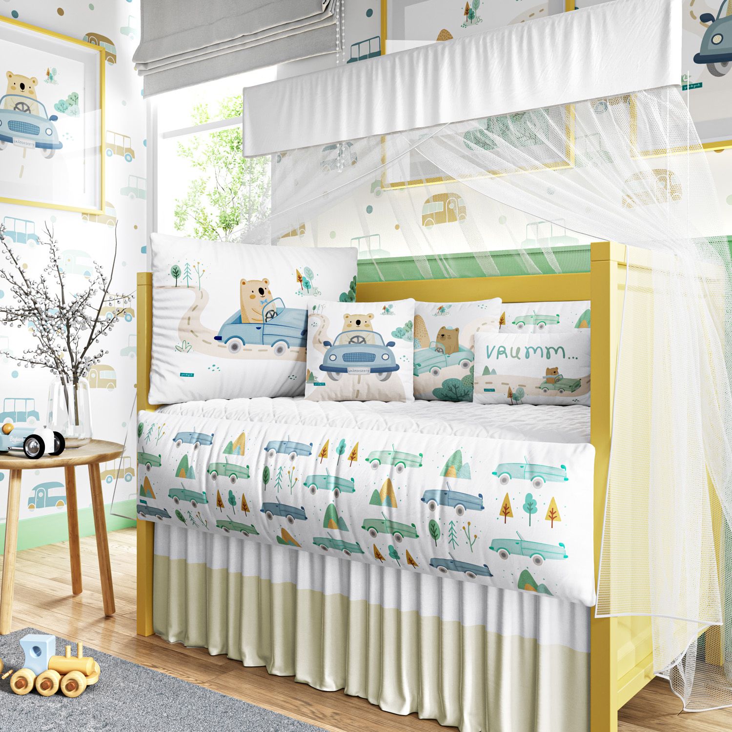 Kit Berço Urso e o Carrinho