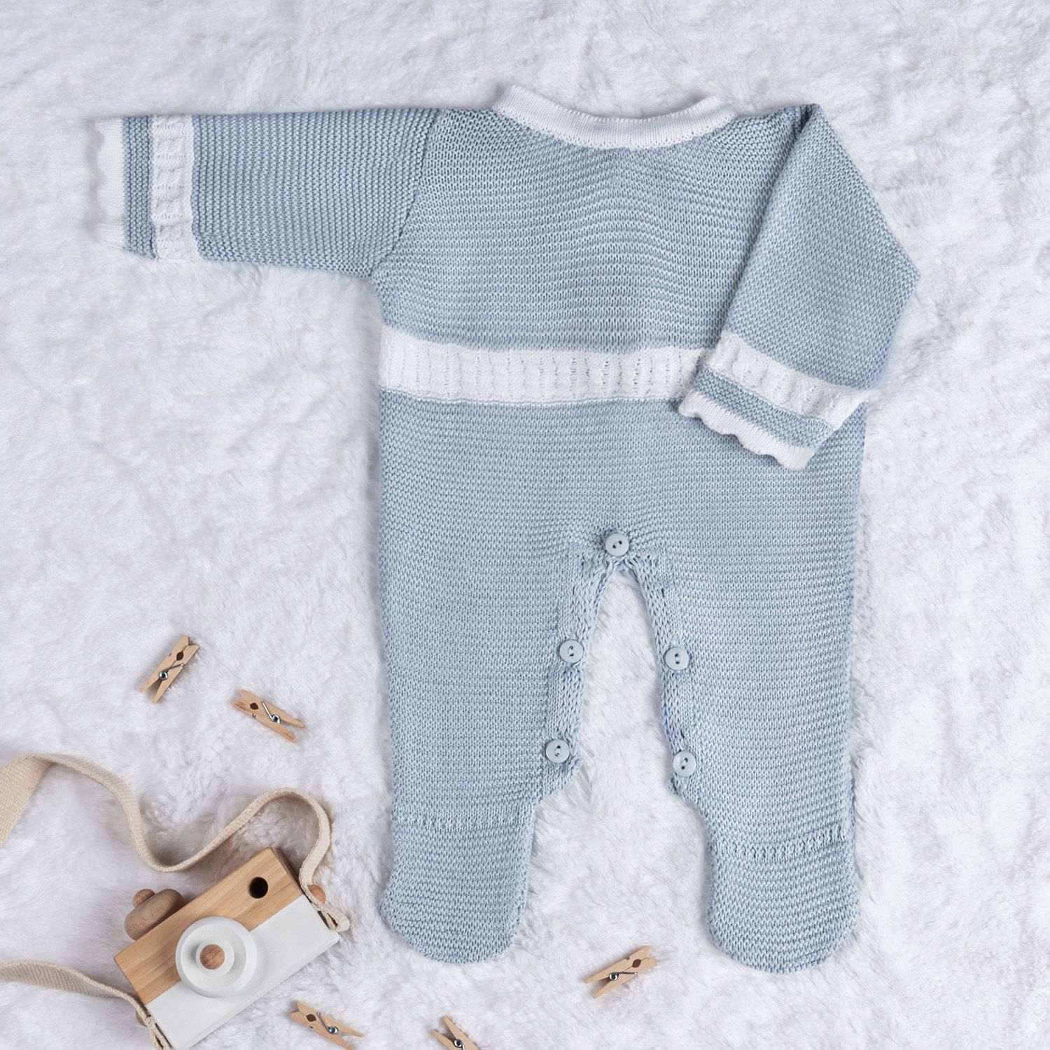 Macacão Tricot Azul Marinho