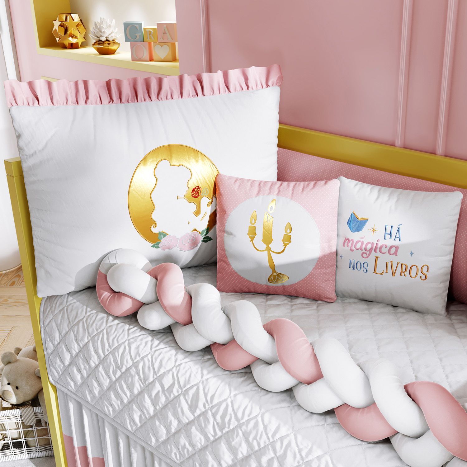 Kit Berço Trança Princesa Bela