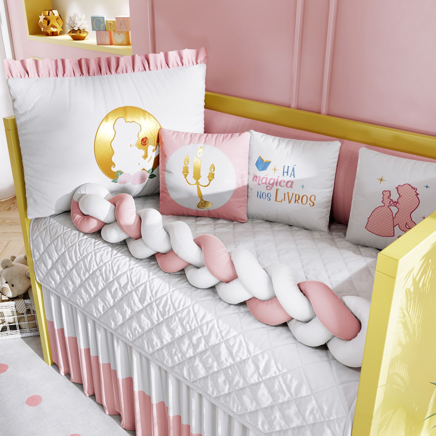 Kit Berço Trança Princesa Bela