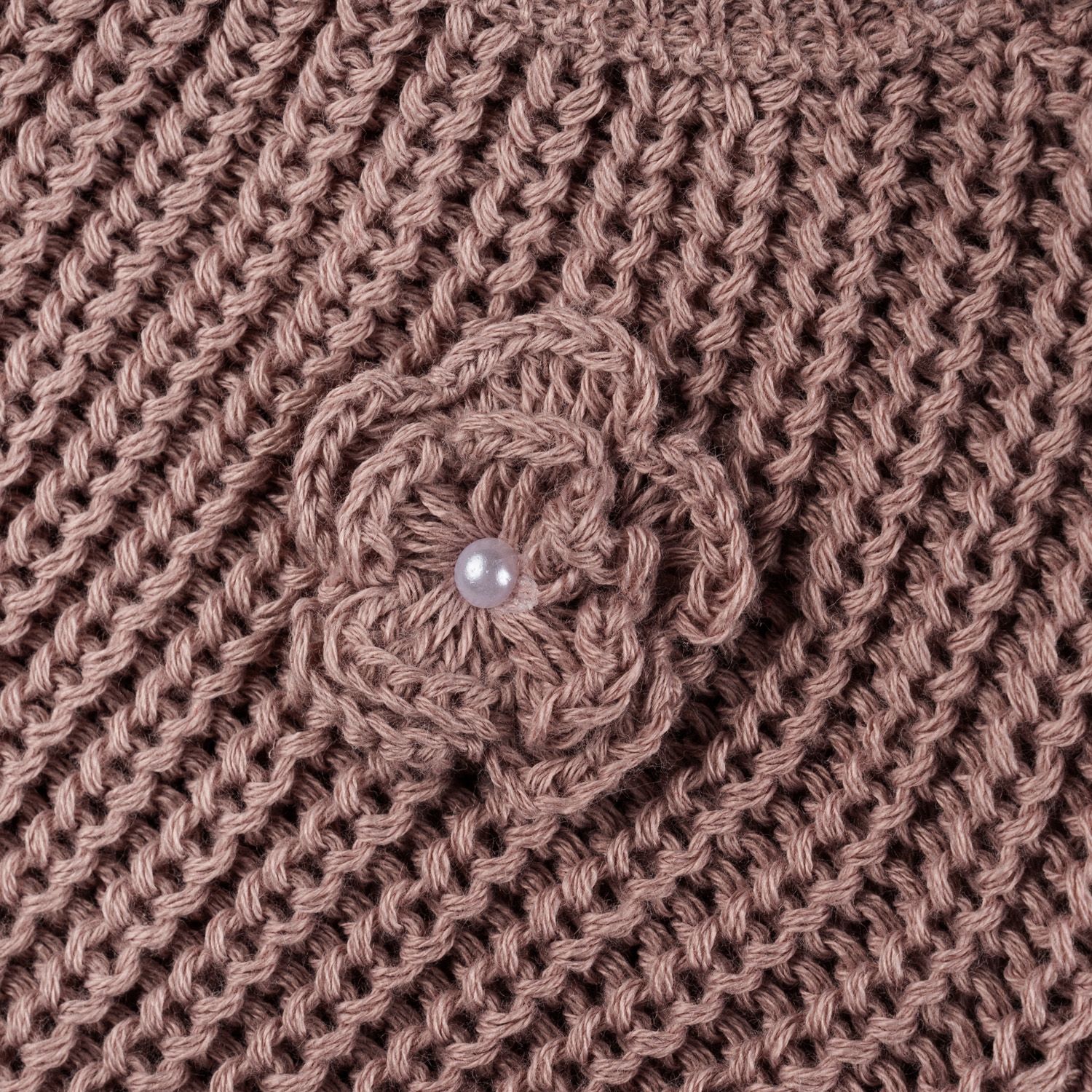 Casaquinho Tricot Menina Flor Vermelho