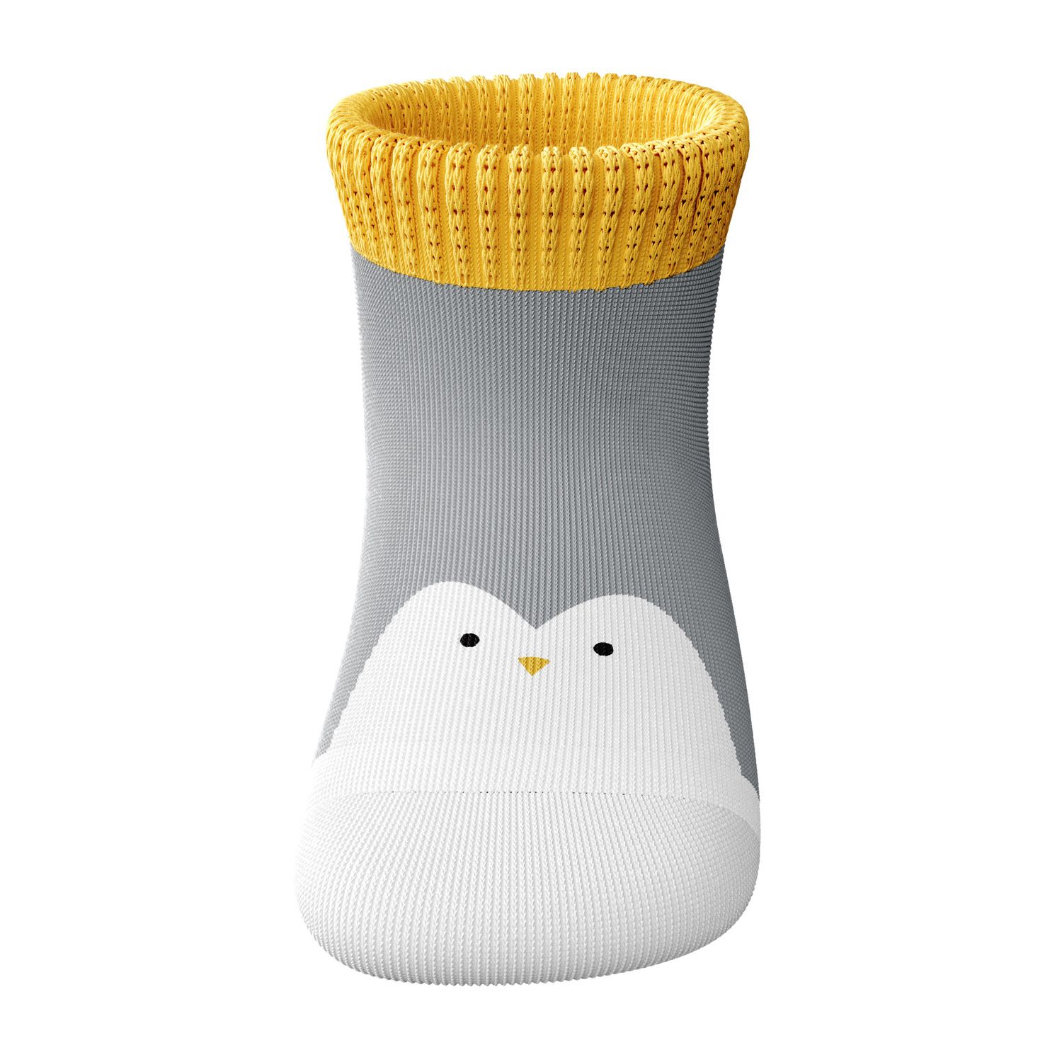 Meia Bebê Pinguim Cinza