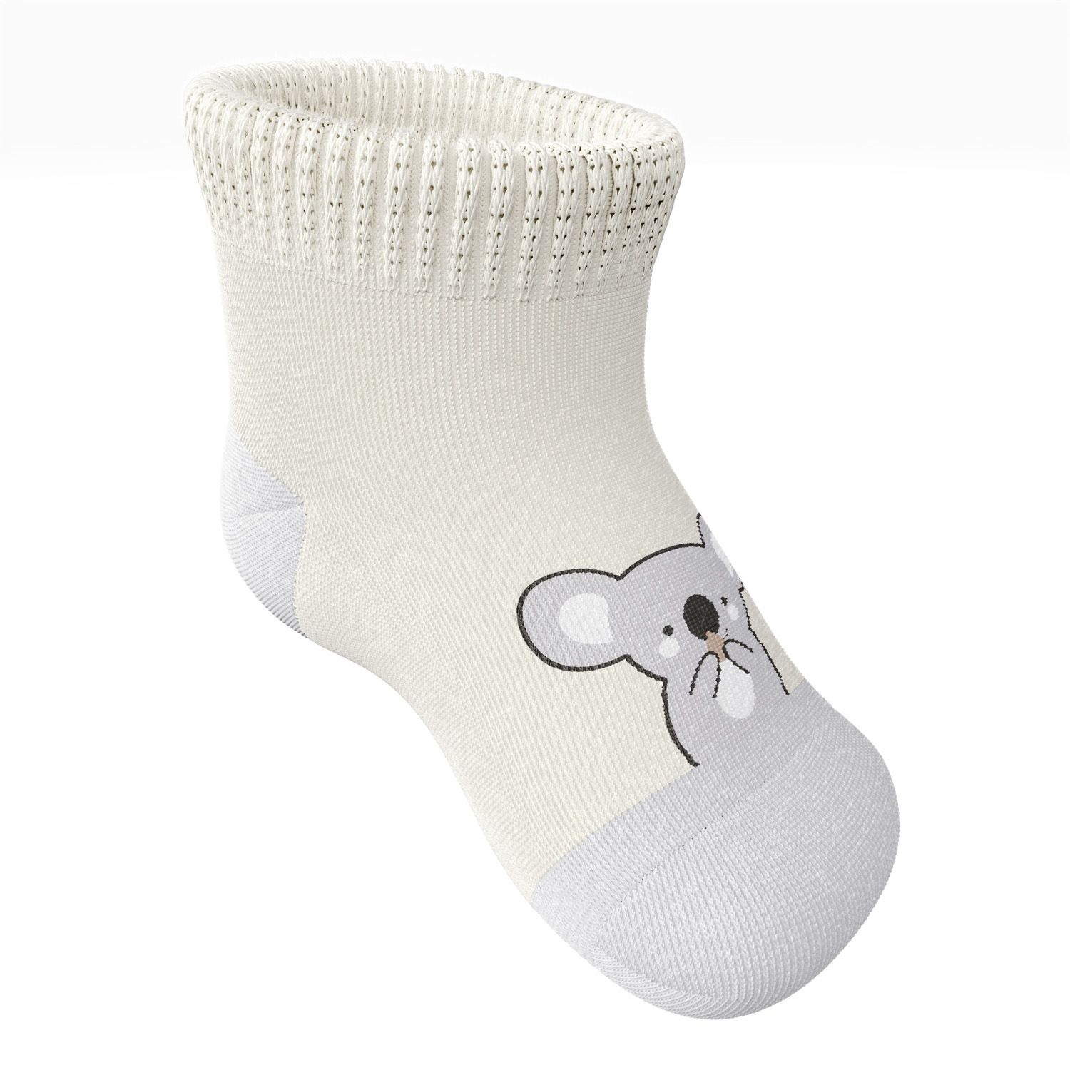 Meia Bebê Coala Bege