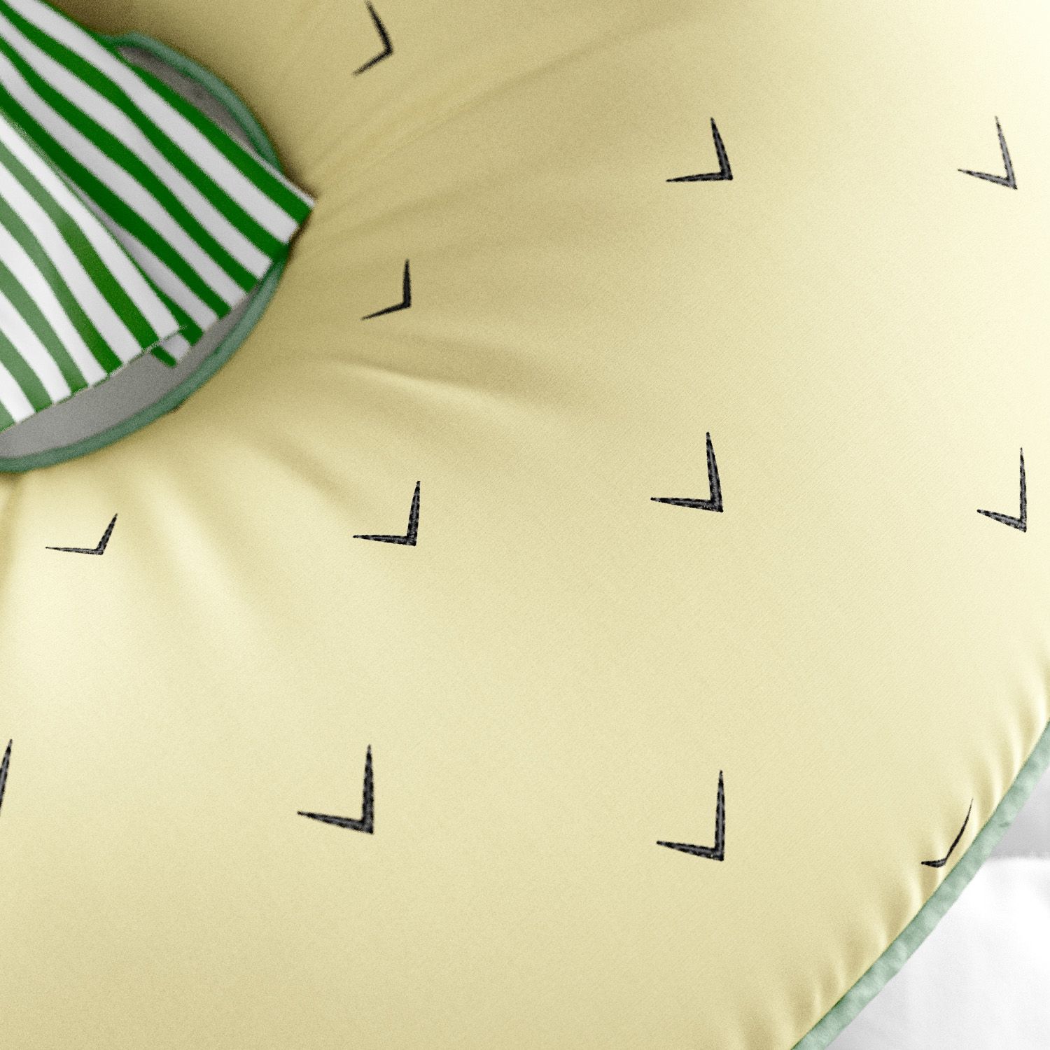 Almofada Amamentação Abacaxi Amarelo e Verde