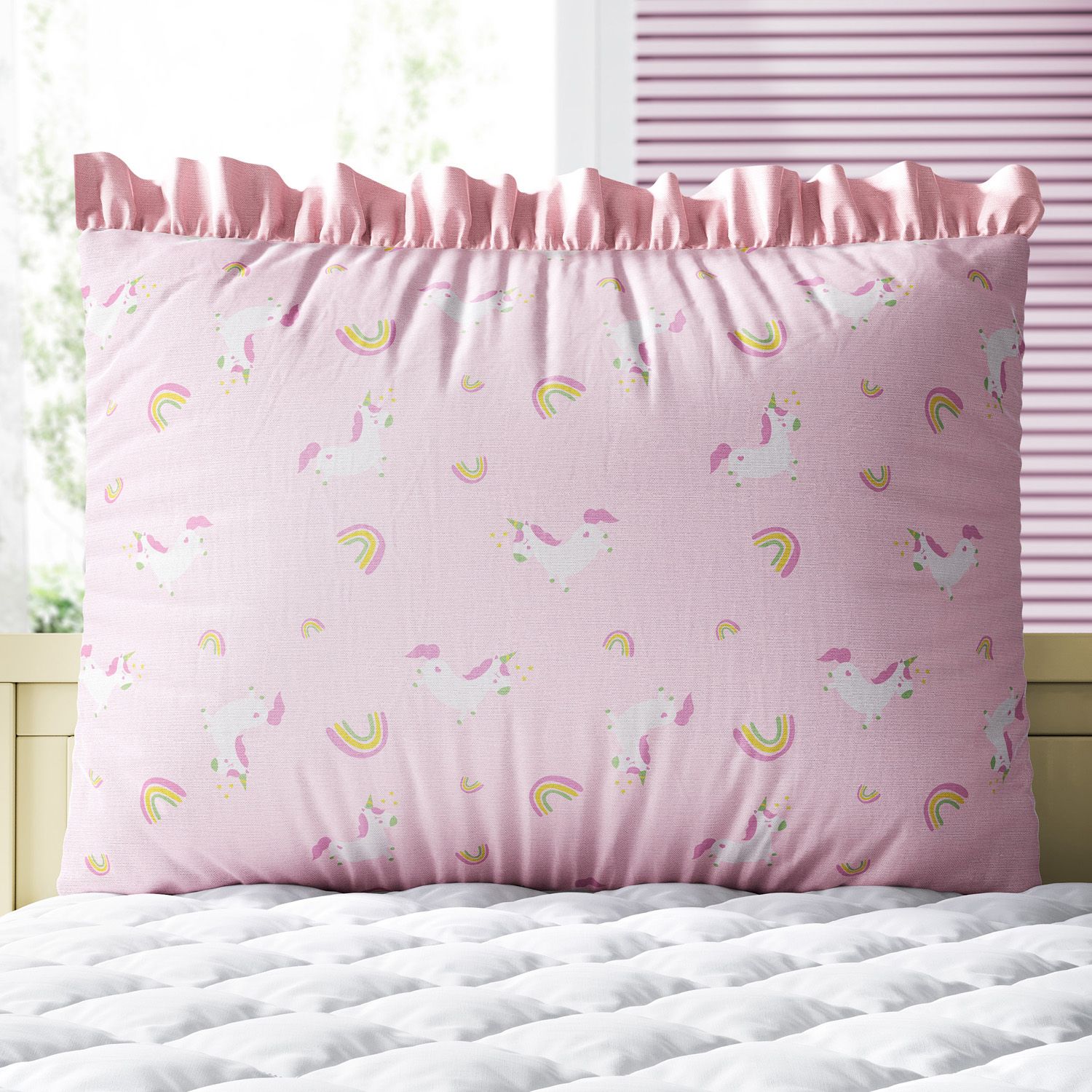 Kit Berço Trança Unicórnio Rosa