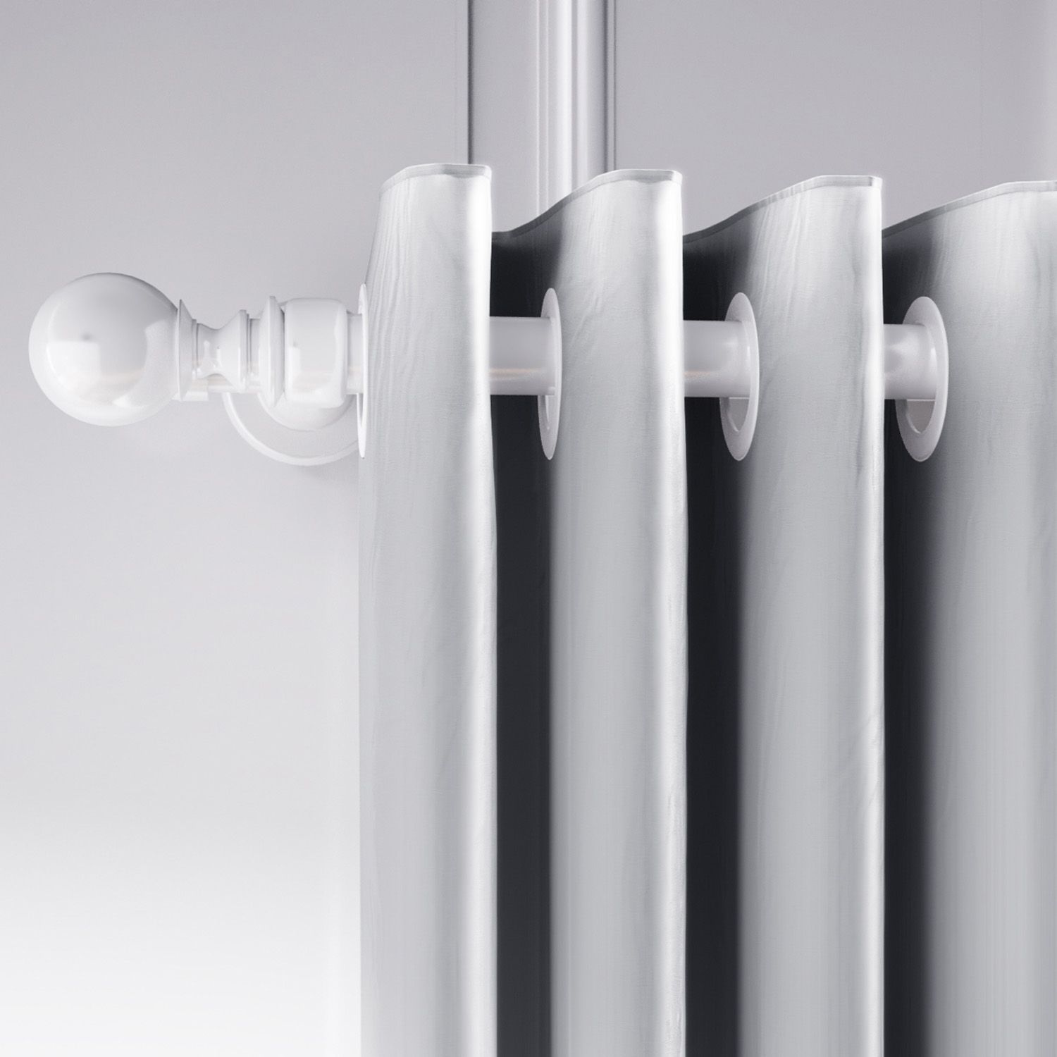 Cortina Amarela com Ilhós