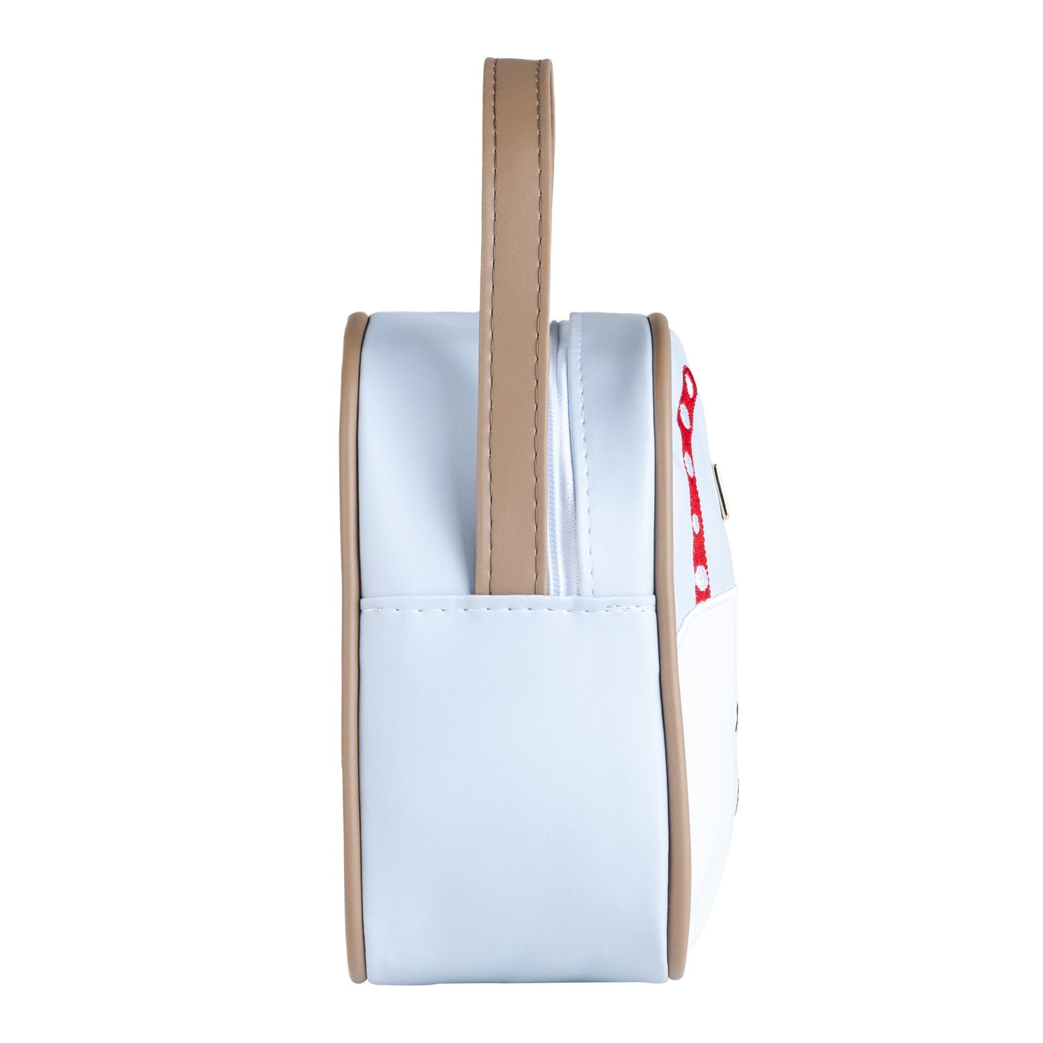 Lancheira Infantil Milk-Shake Canudinho Azul 23cm