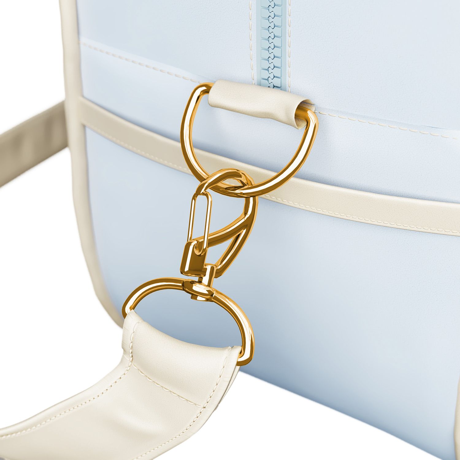 Bolsa Maternidade Coração Rosa e Cinza 34cm