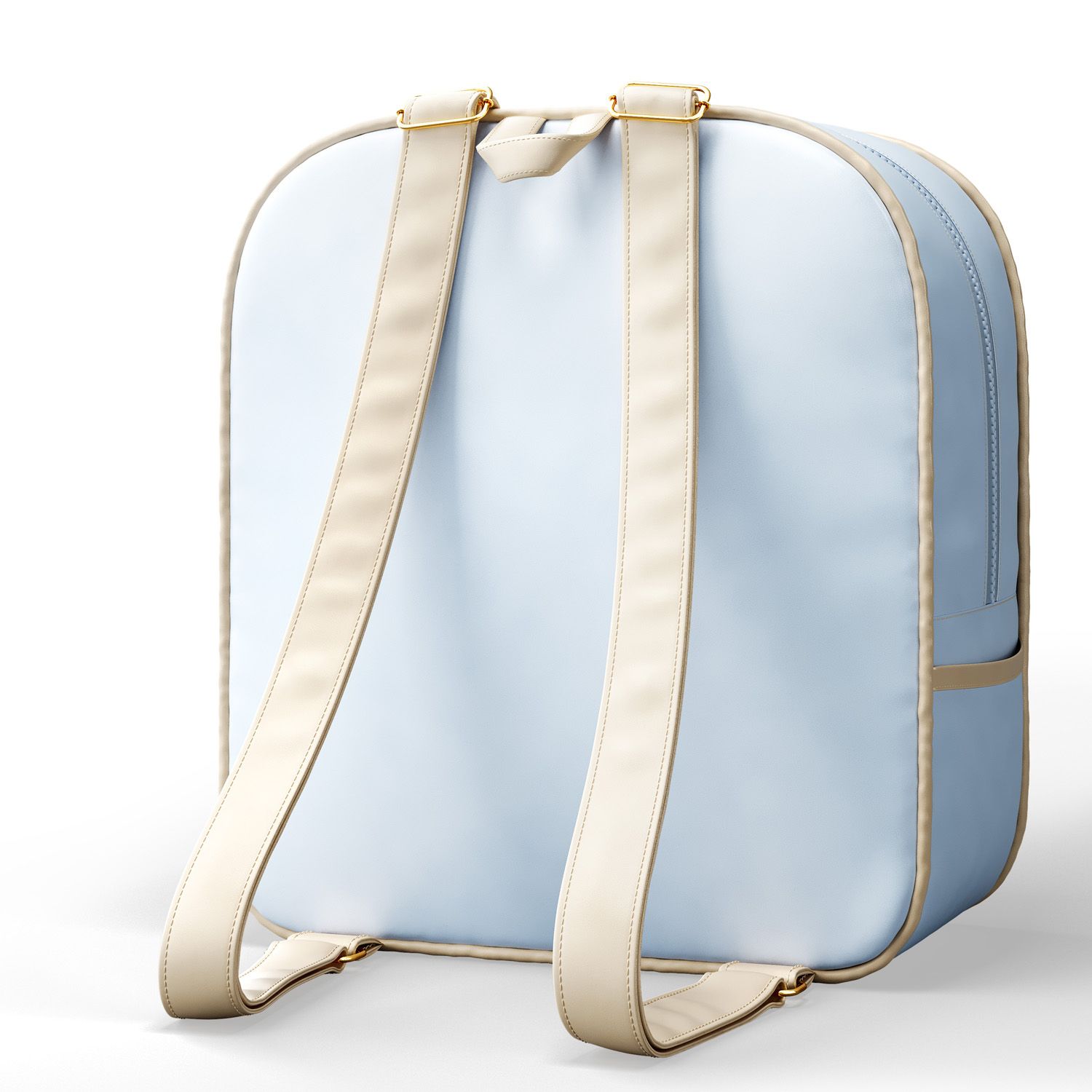 Mochila Maternidade Coração Rosa e Cinza 36cm